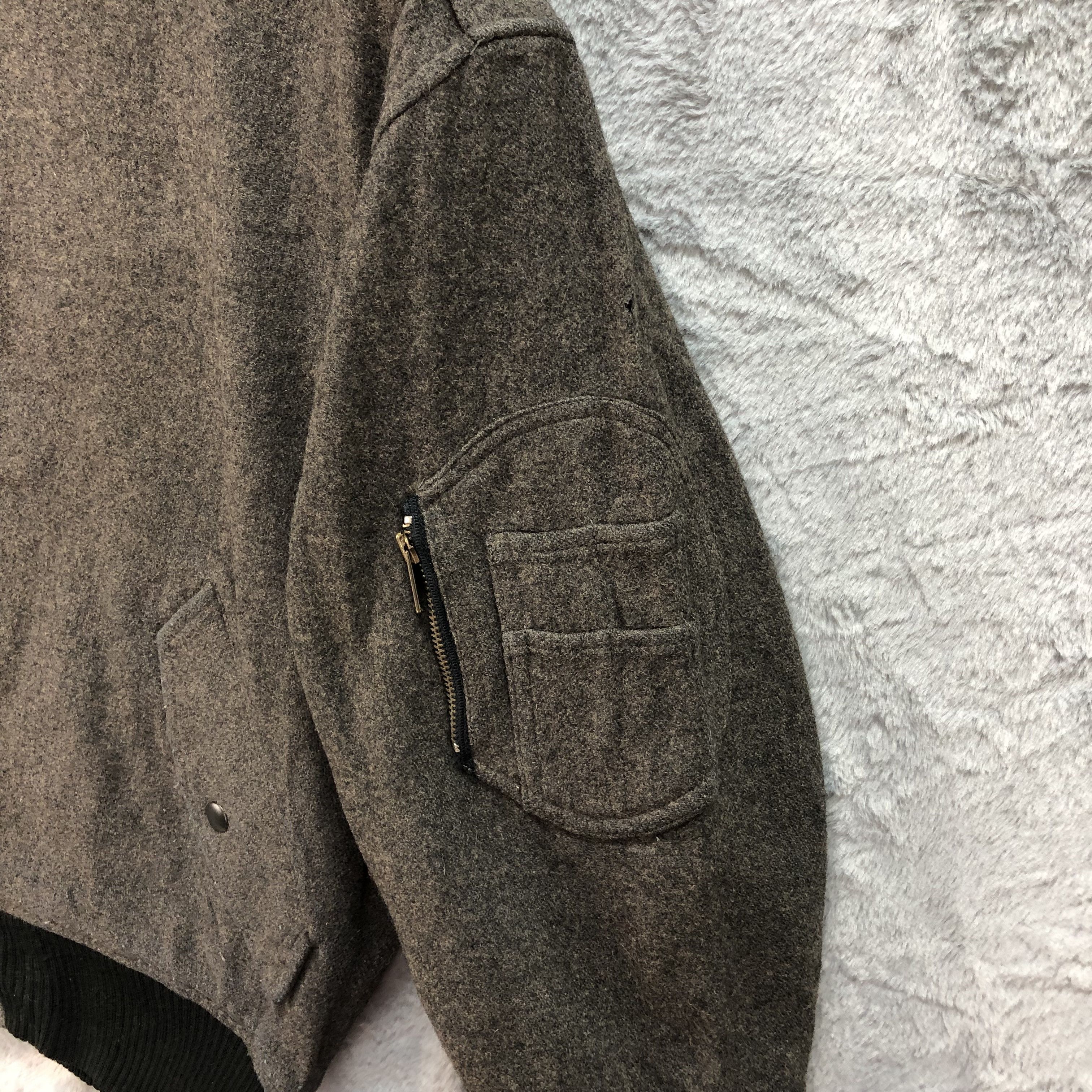 Vintage Vintage 90's BARSAS Wool Bomber Jacket #4804-171 Size US M / EU 48-50 / 2 - 6 Thumbnail