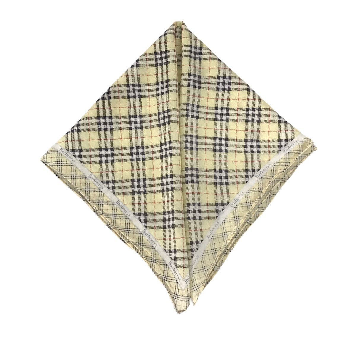 Designer Vintage Burberry Handkerchief Pocket Square Nova Checked Size ONE SIZE - 1 Thumbnail