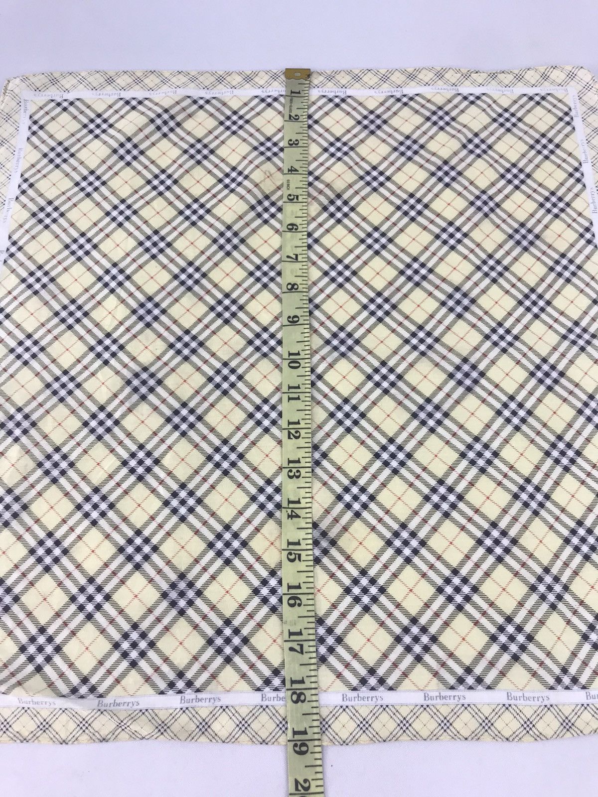 Designer Vintage Burberry Handkerchief Pocket Square Nova Checked Size ONE SIZE - 5 Thumbnail