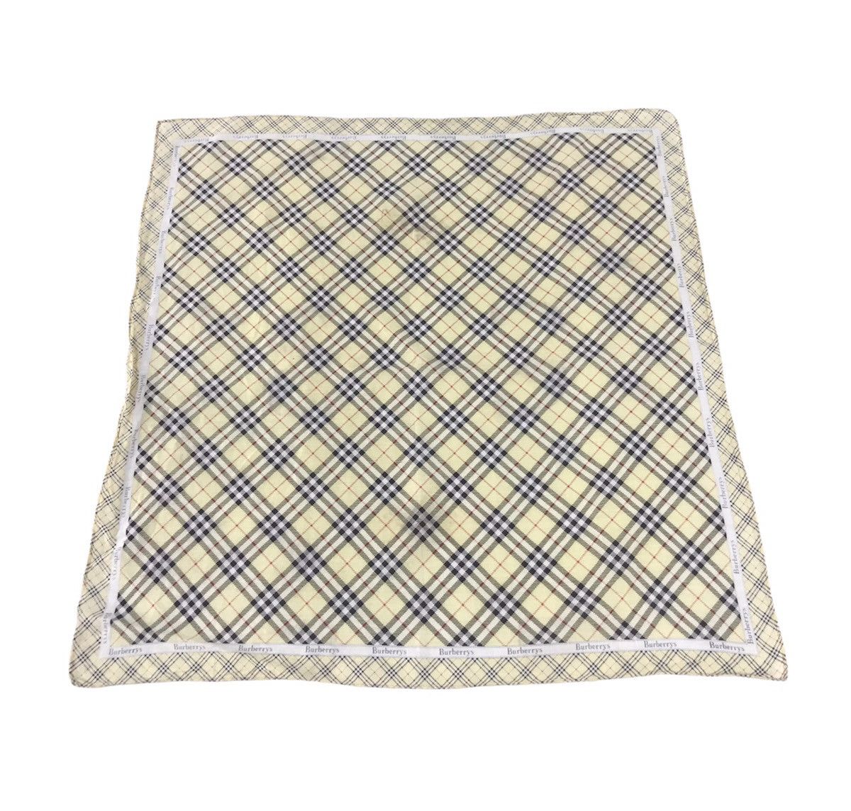 Designer Vintage Burberry Handkerchief Pocket Square Nova Checked Size ONE SIZE - 2 Thumbnail