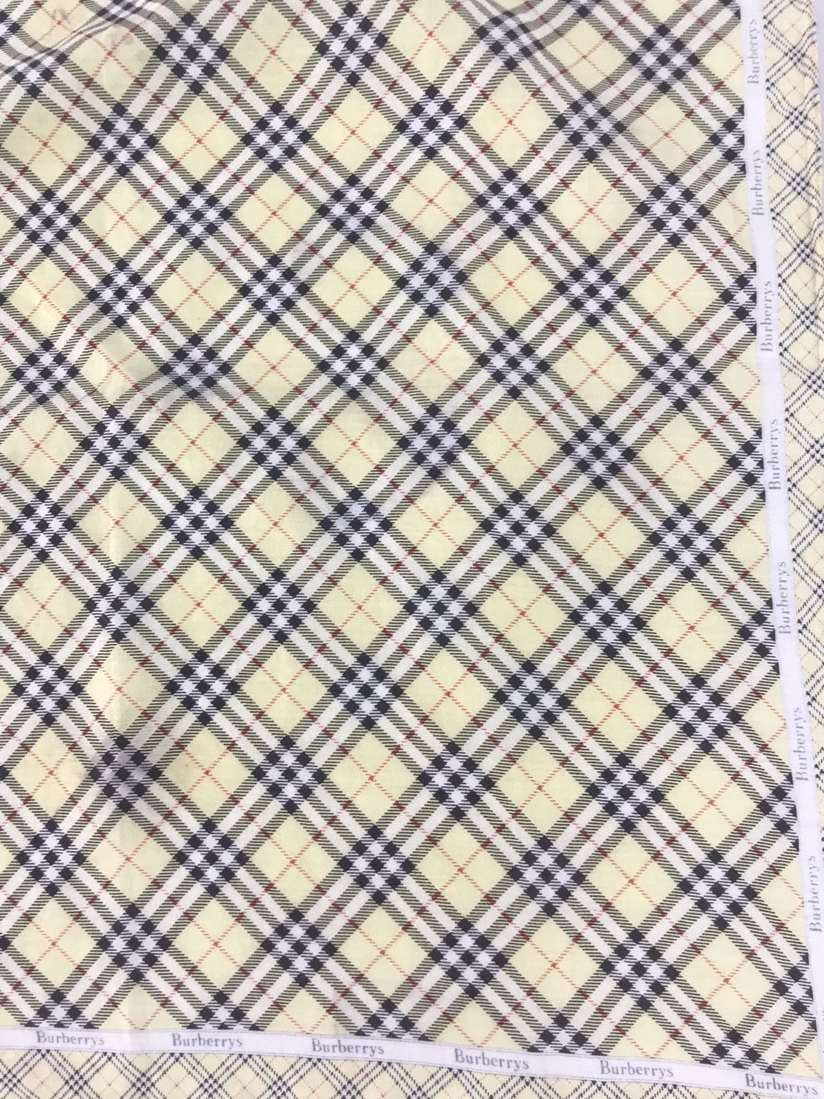 Designer Vintage Burberry Handkerchief Pocket Square Nova Checked Size ONE SIZE - 3 Thumbnail
