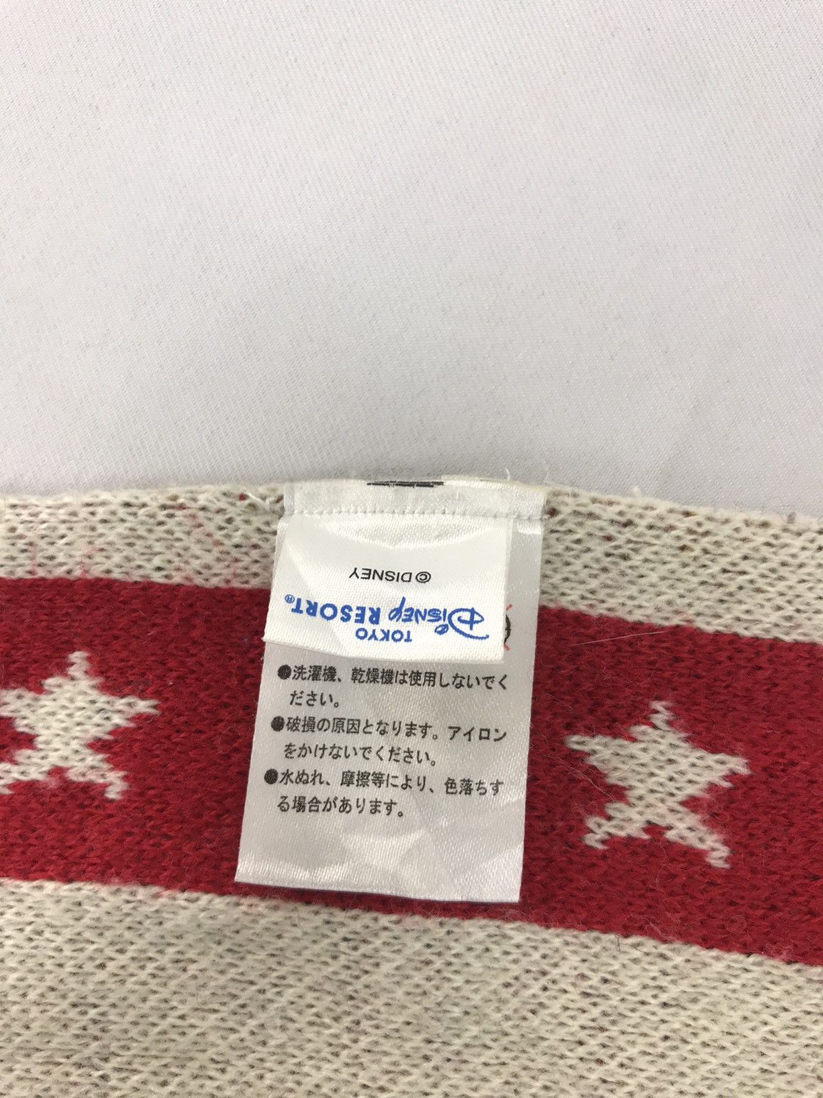 Disney × Mickey Mouse × Vintage Vintage Mickey Mouse Striped Star Muffler Scarf Luxury Size ONE SIZE - 4 Thumbnail
