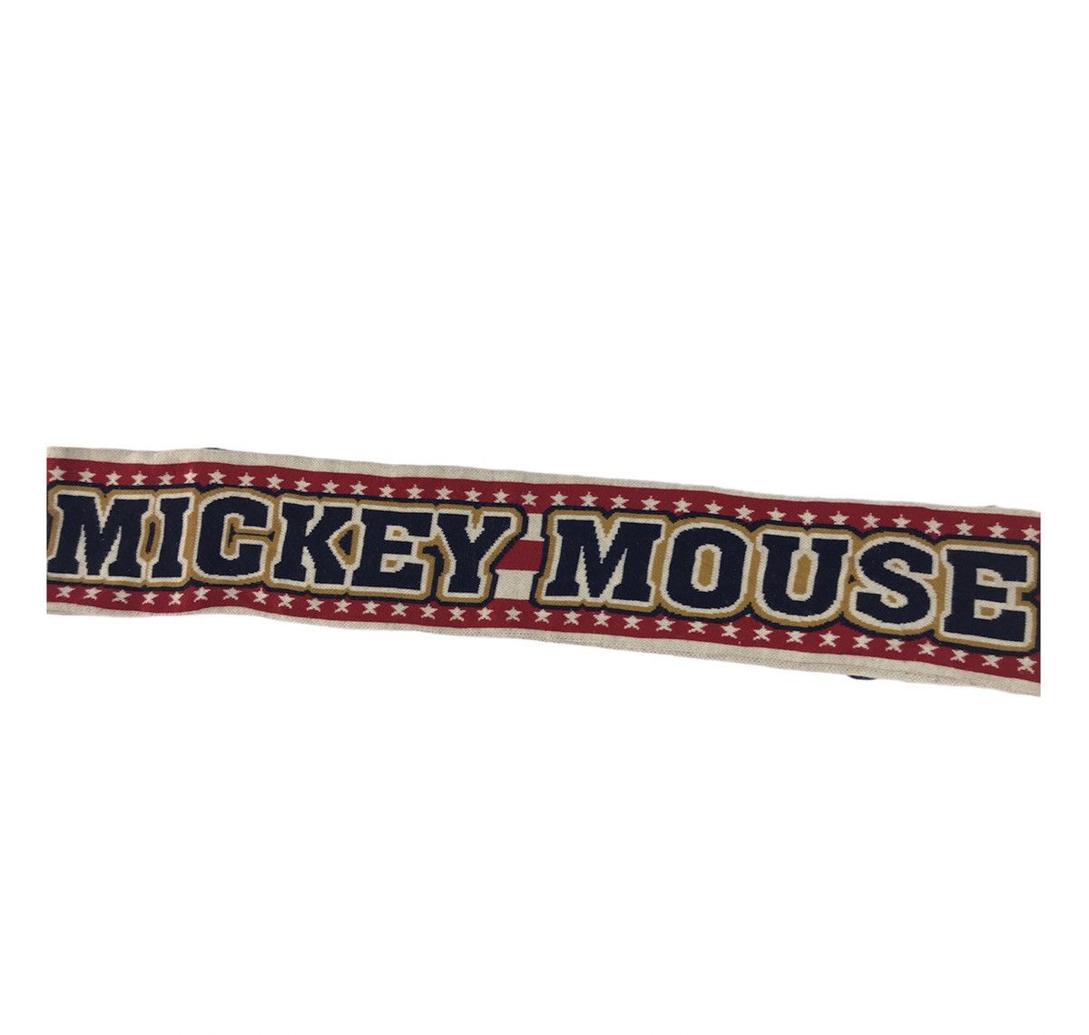 Disney × Mickey Mouse × Vintage Vintage Mickey Mouse Striped Star Muffler Scarf Luxury Size ONE SIZE - 2 Thumbnail