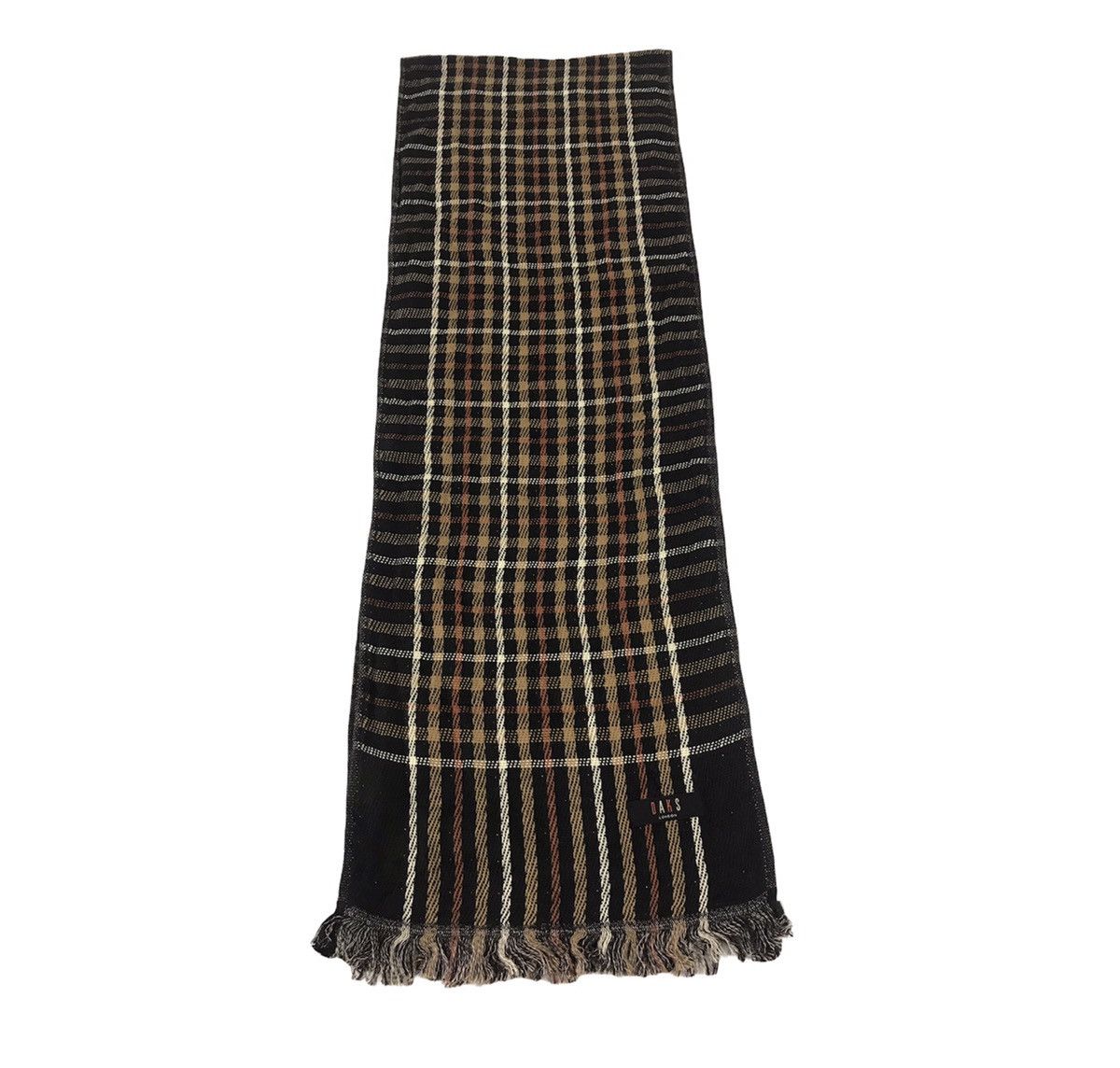 DAKS Vintage Daks London Plaid Checked Muffler Scarf Luxury Size ONE SIZE - 2 Thumbnail
