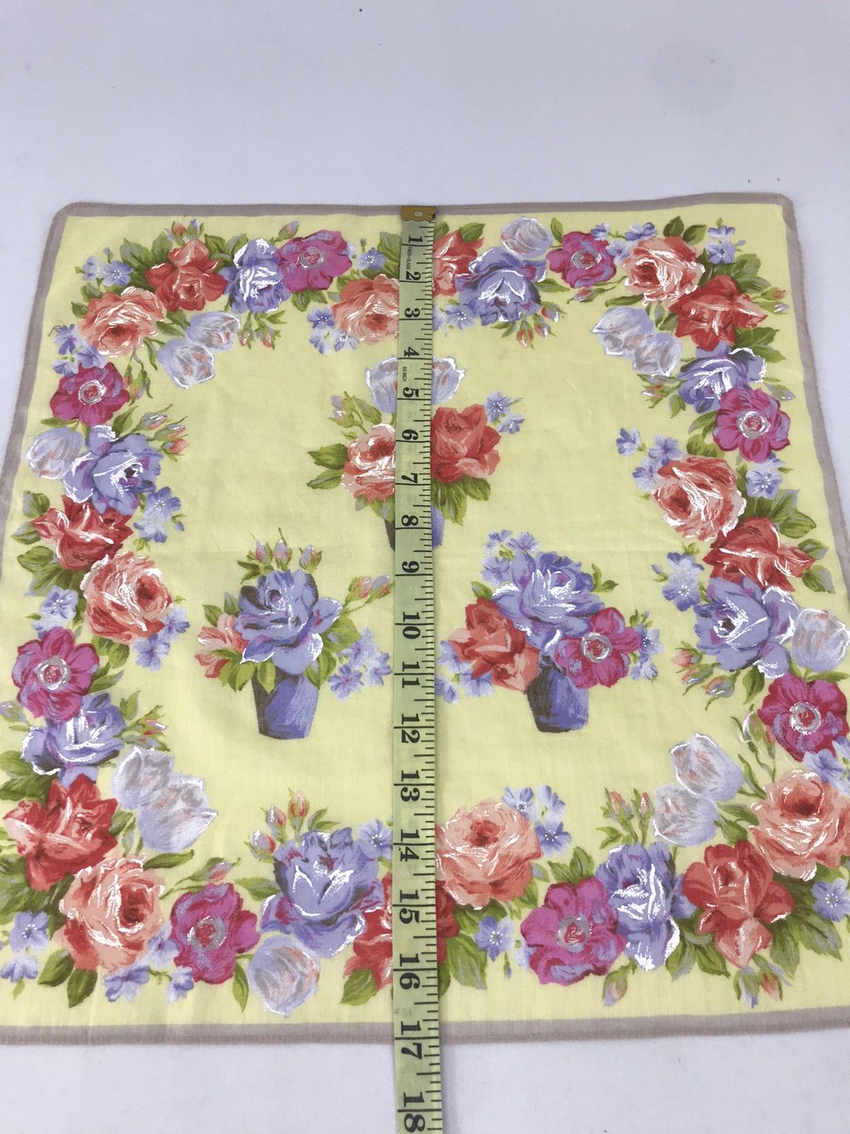 Designer × Kenzo × Vintage Vintage Kenzo Handkerchief Pocket Square Ovp All Over Rose Size ONE SIZE - 5 Thumbnail