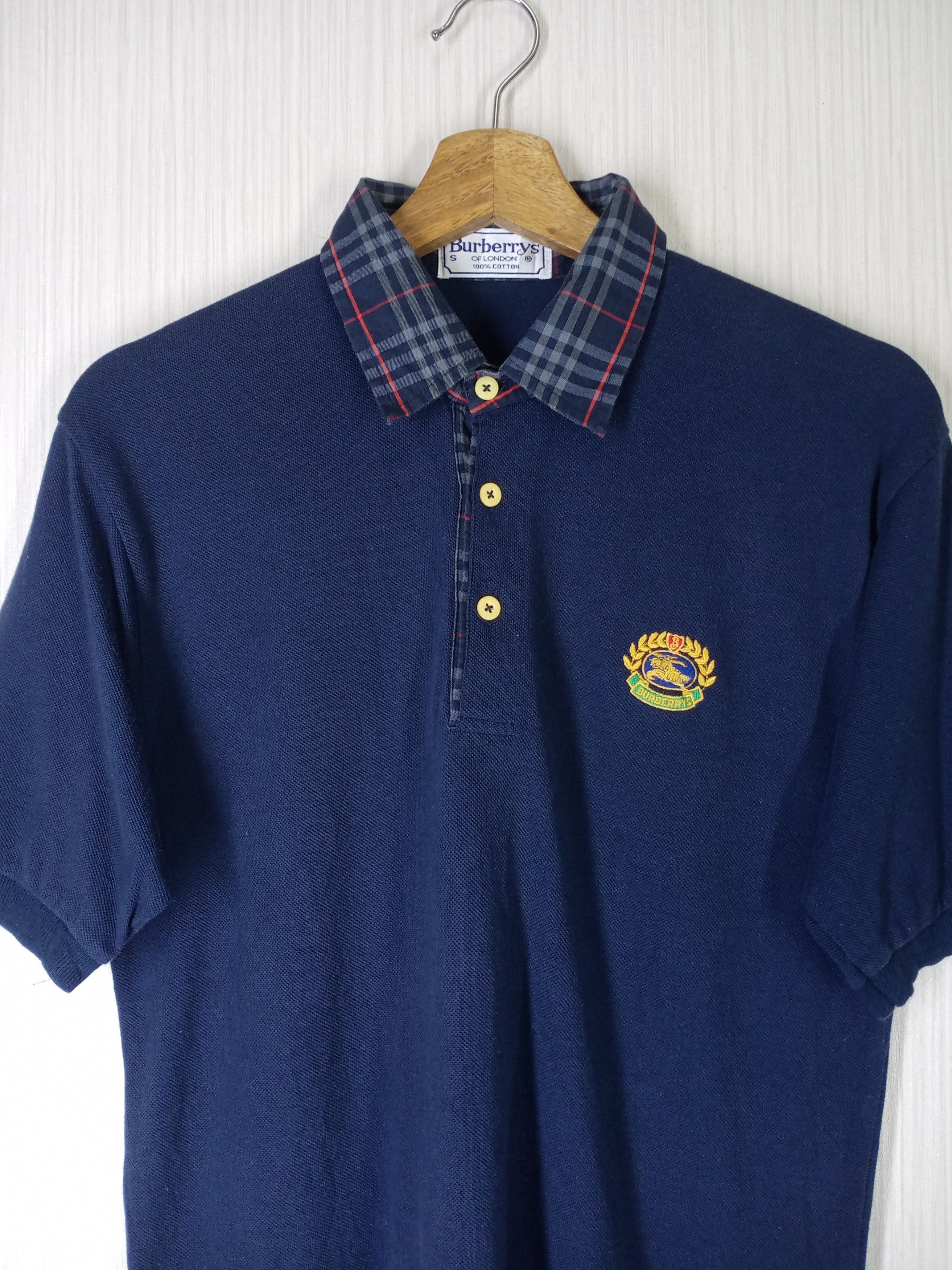 Rare Vintage 90s Burberrys Nova Check Polo Shirt