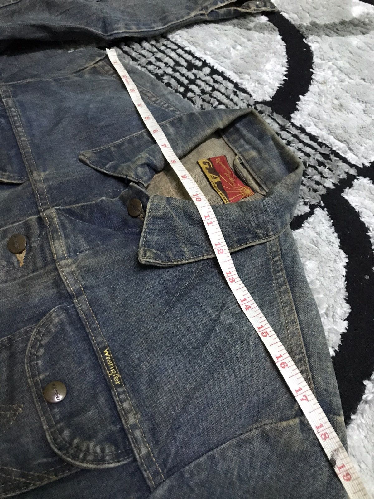 Vintage Vtg 80s Wrangler rusty wash trucker denim jacket Size US M / EU 48-50 / 2 - 12 Thumbnail