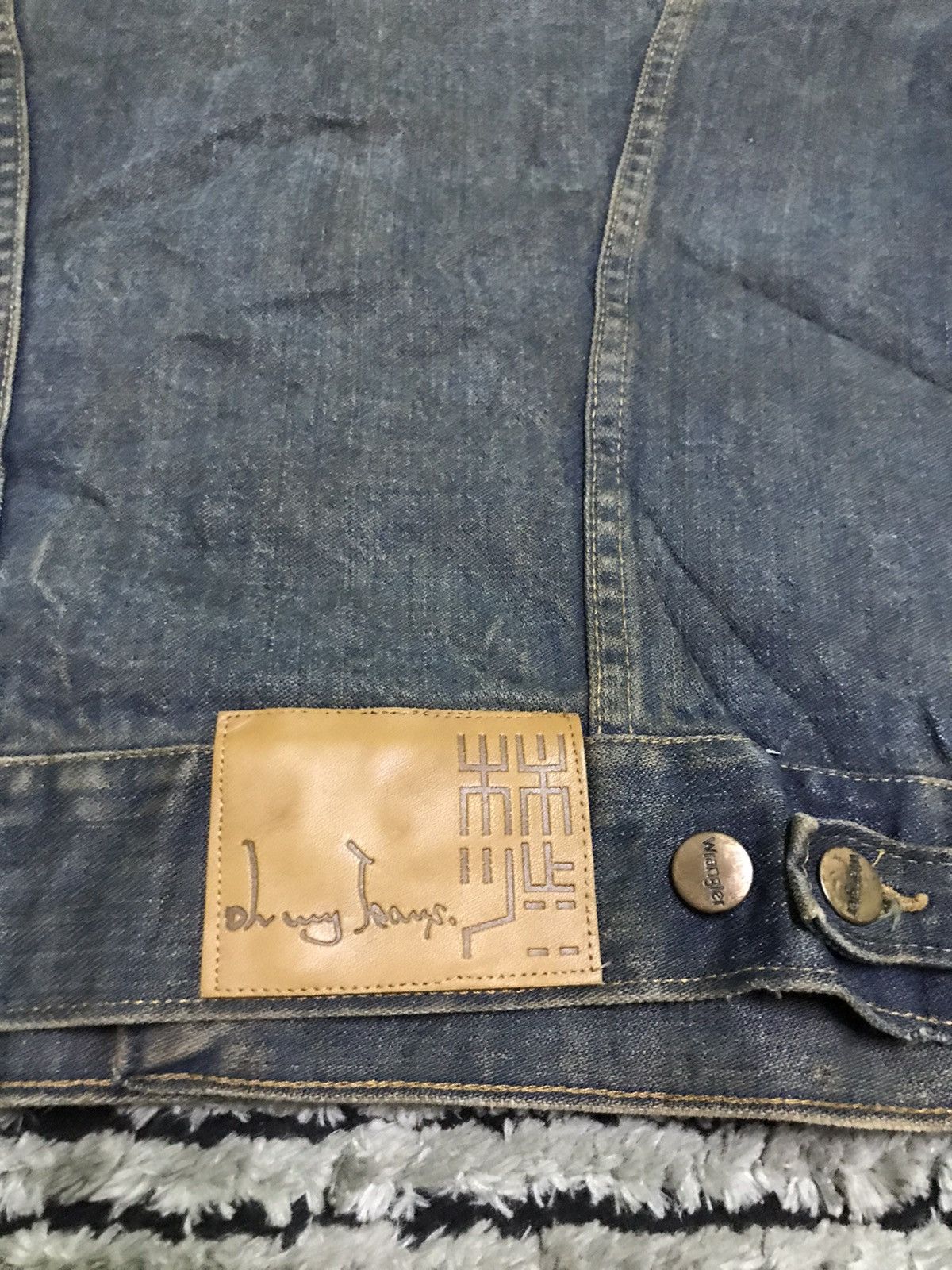 Vintage Vtg 80s Wrangler rusty wash trucker denim jacket Size US M / EU 48-50 / 2 - 7 Thumbnail