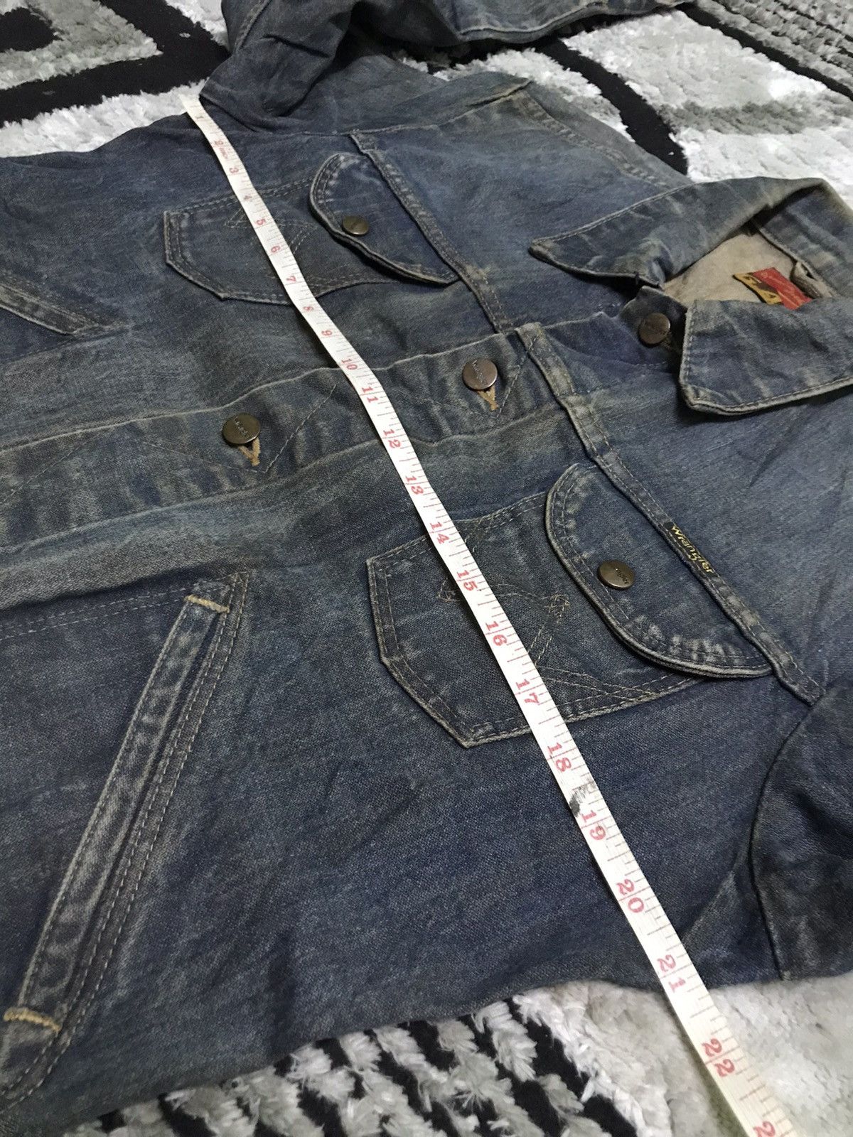 Vintage Vtg 80s Wrangler rusty wash trucker denim jacket Size US M / EU 48-50 / 2 - 10 Thumbnail