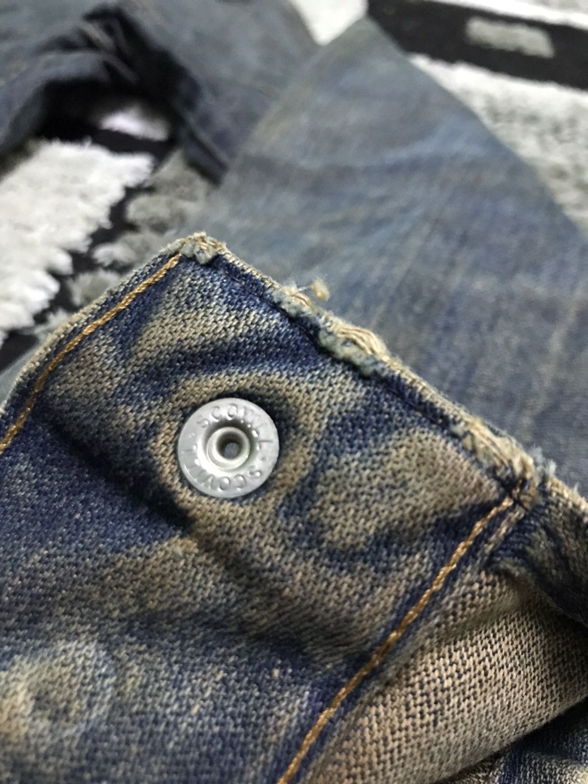 Vintage Vtg 80s Wrangler rusty wash trucker denim jacket Size US M / EU 48-50 / 2 - 8 Thumbnail
