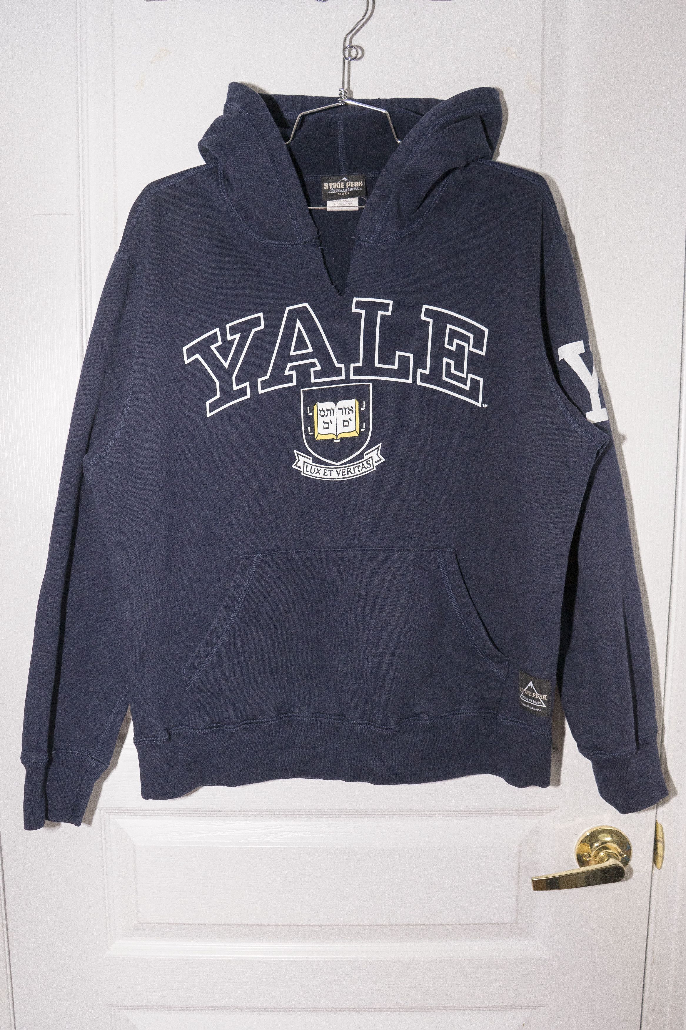 MADE IN CANADA Yale University Logo Hoodie - Vintage - Sz S