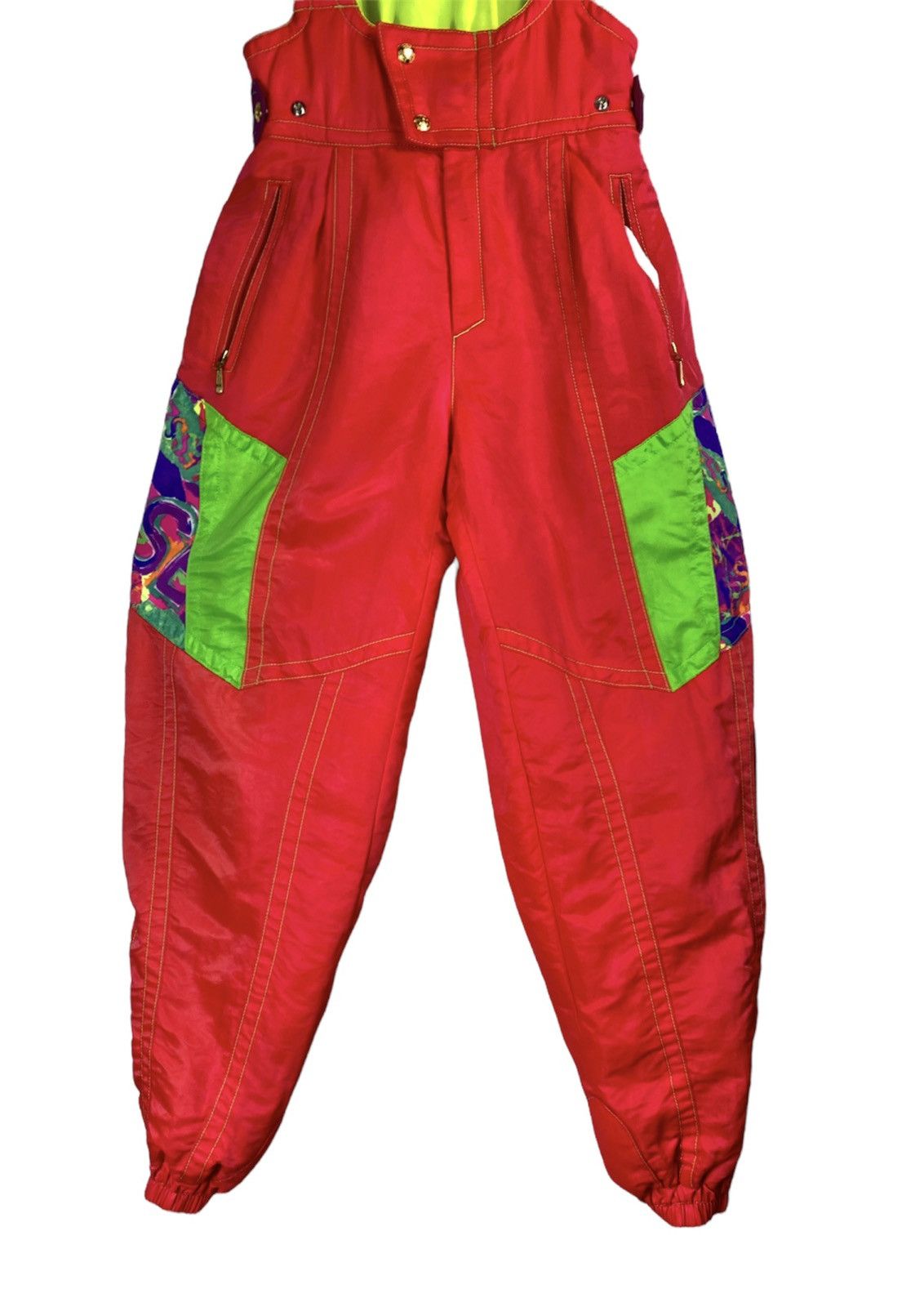 Ellesse OFFER 🔥 Vintage Ellesse Ski Suit Winter Overall Size 26" / US 2 / IT 38 - 3 Thumbnail