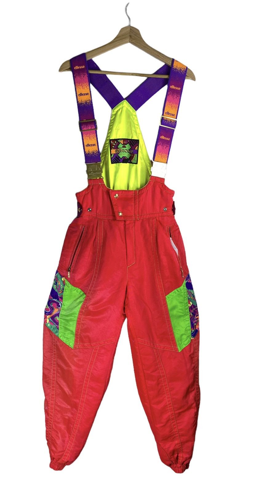 Ellesse OFFER 🔥 Vintage Ellesse Ski Suit Winter Overall Size 26" / US 2 / IT 38 - 1 Thumbnail