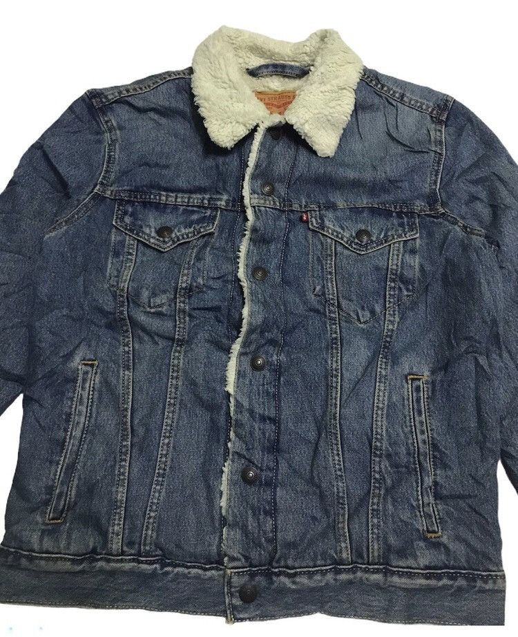 Levi's Levis Sherpa denim trucker jacket Size US S / EU 44-46 / 1 - 5 Thumbnail