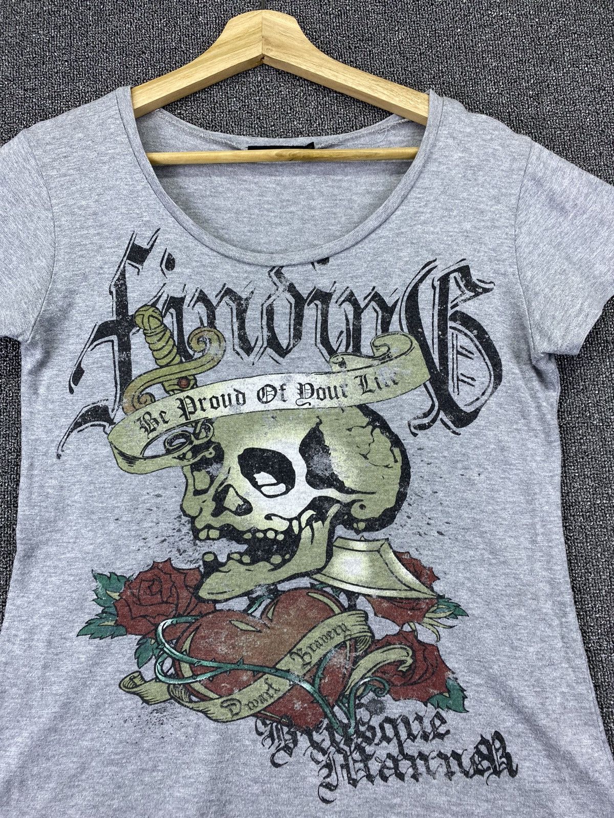 Vintage Punk Skulls Ed Hardy Style Gothic Tee T Shirts