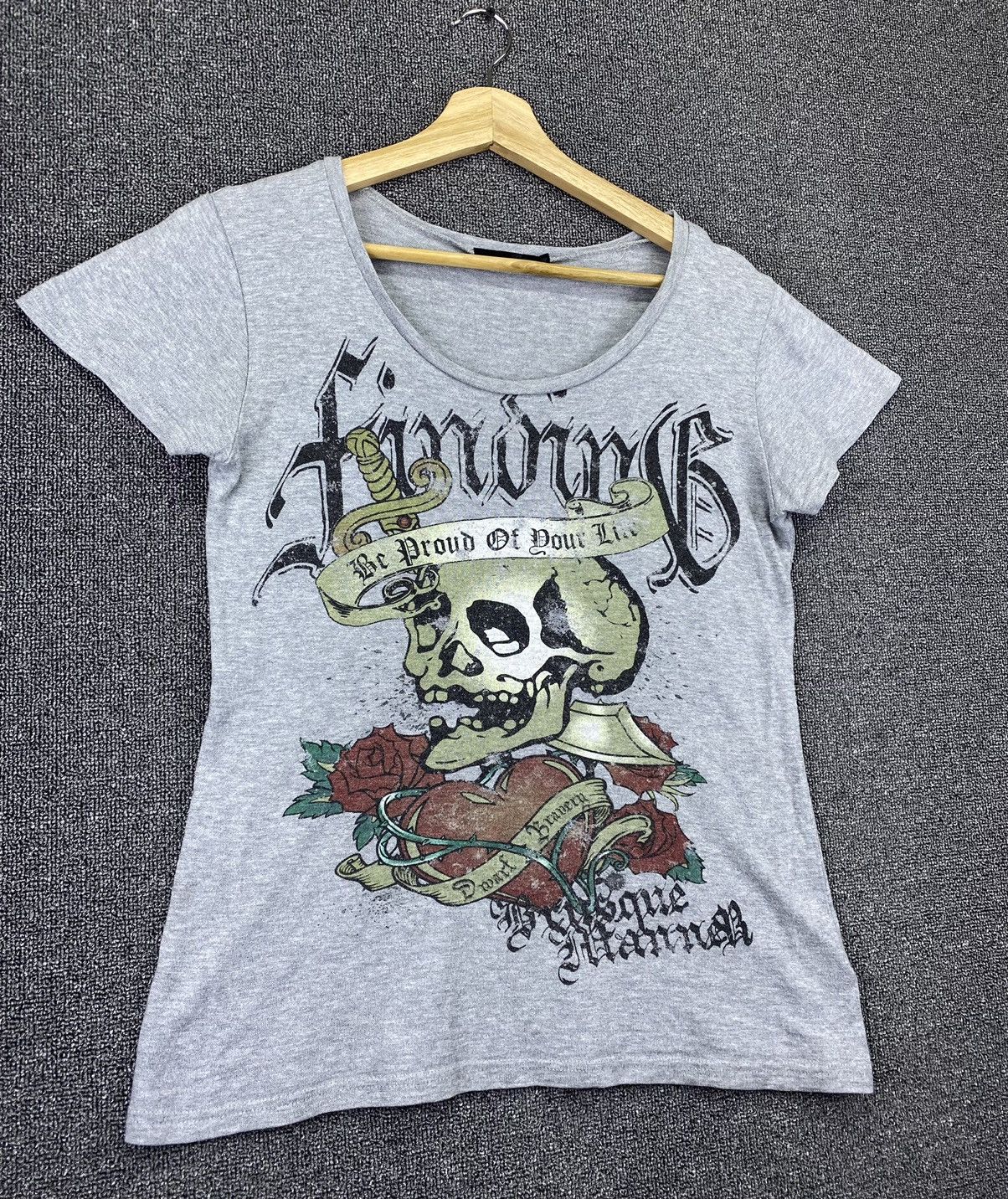 Vintage Punk Skulls Ed Hardy Style Gothic Tee T Shirts