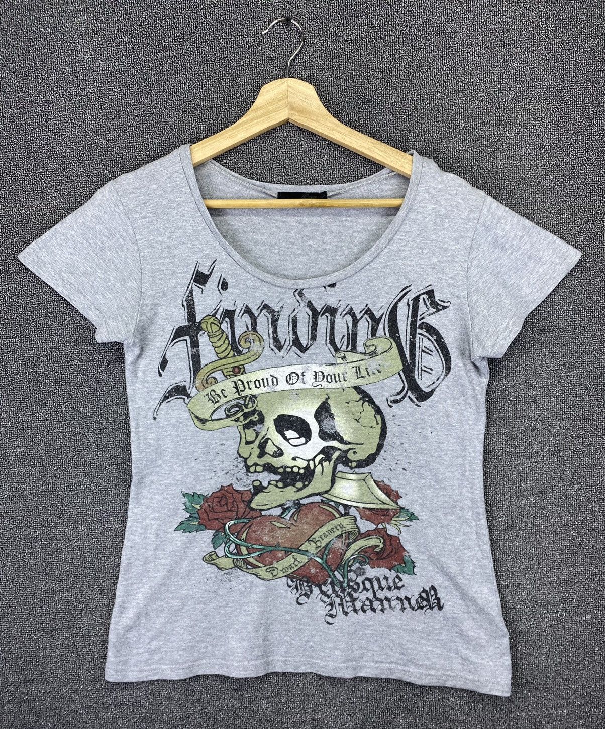 Vintage Punk Skulls Ed Hardy Style Gothic Tee T Shirts
