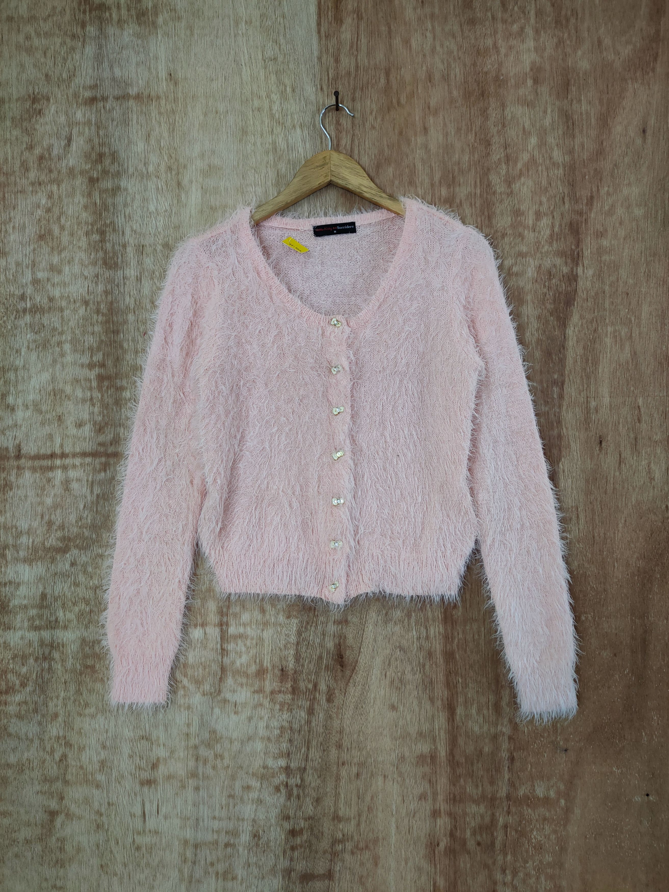 Cartoon Network D Hello Kitty X Sorridere mohair fur knitwear shaggy #46-554 Size S / US 4 / IT 40 - 1 Thumbnail