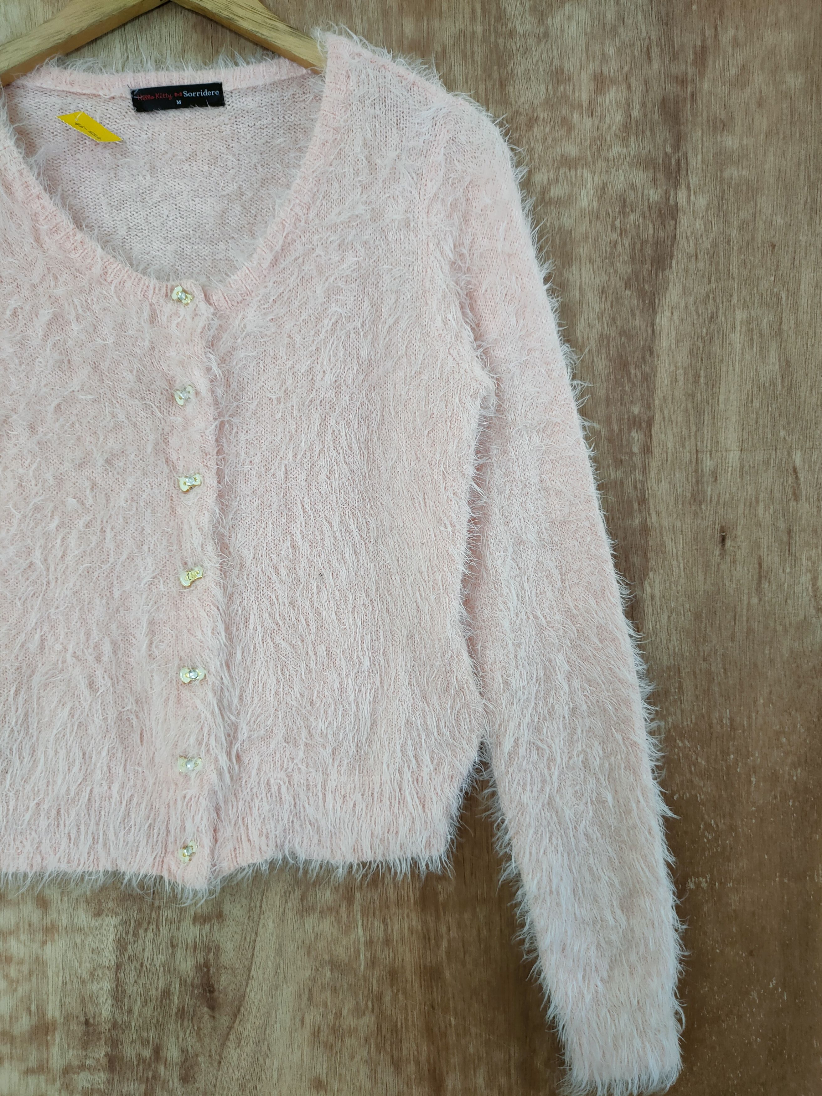 Cartoon Network D Hello Kitty X Sorridere mohair fur knitwear shaggy #46-554 Size S / US 4 / IT 40 - 3 Thumbnail