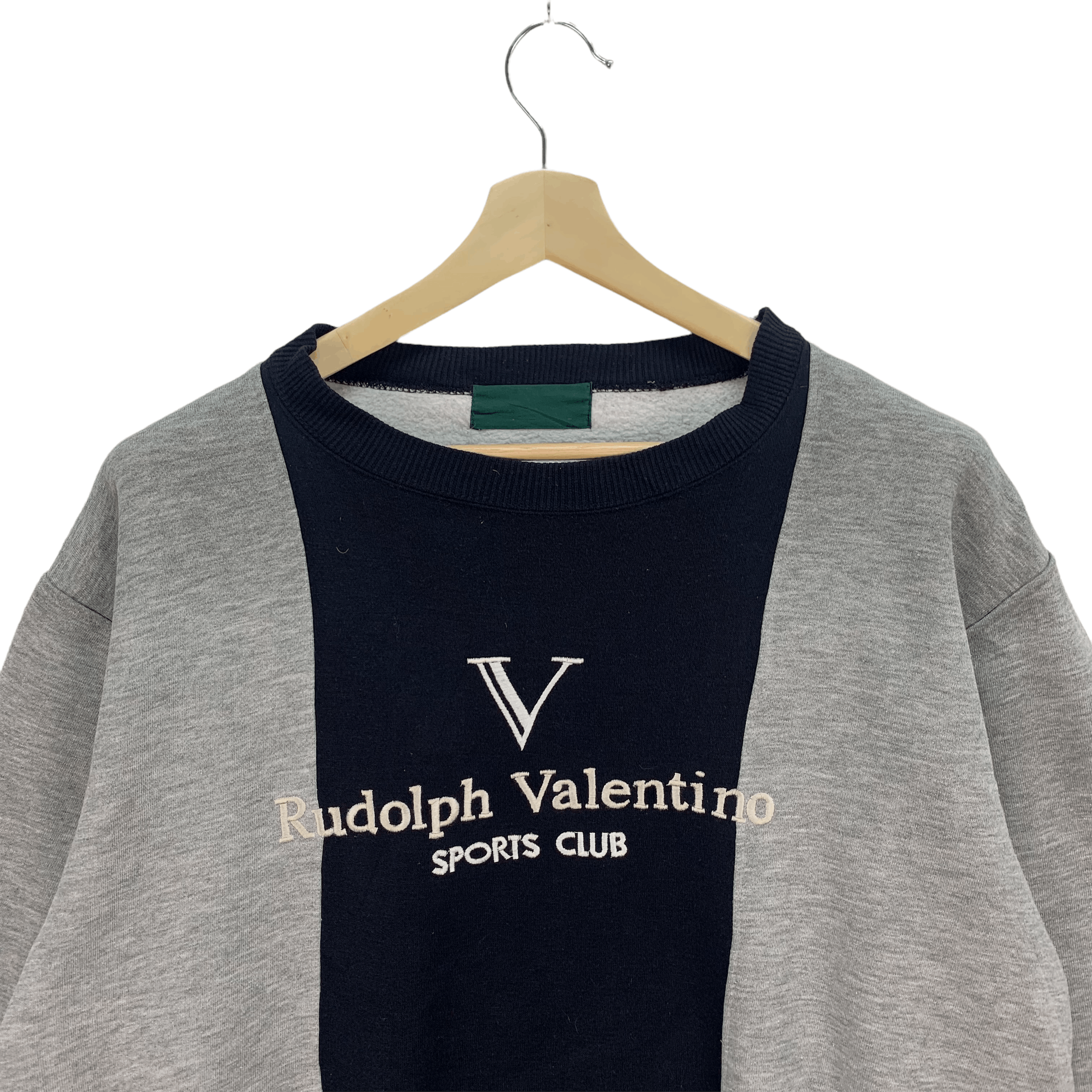 Japanese Brand Rudolph Valentino Sport Club Big Logo Sweatshirt #3739-130 Size US M / EU 48-50 / 2 - 2 Thumbnail
