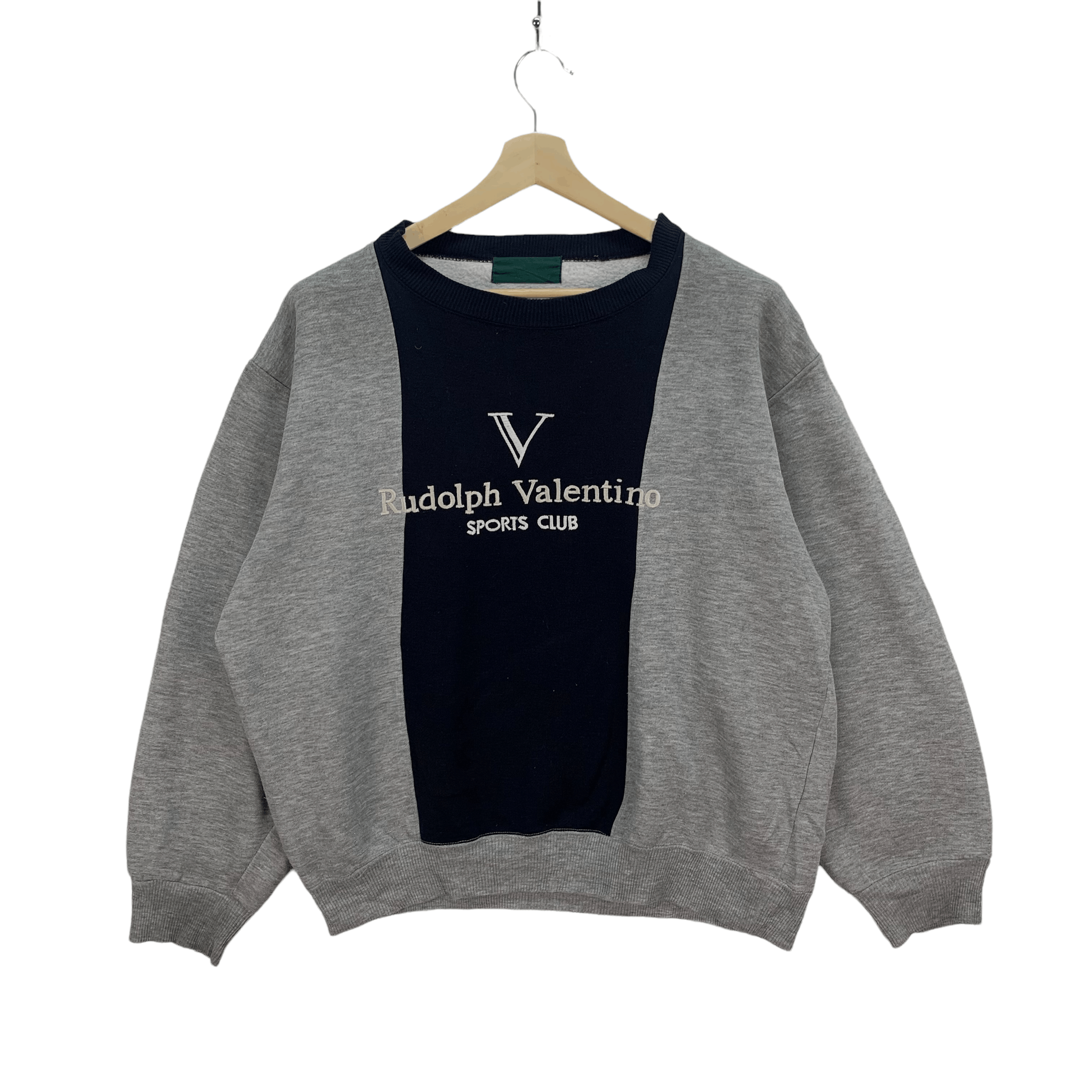 Japanese Brand Rudolph Valentino Sport Club Big Logo Sweatshirt #3739-130 Size US M / EU 48-50 / 2 - 1 Thumbnail