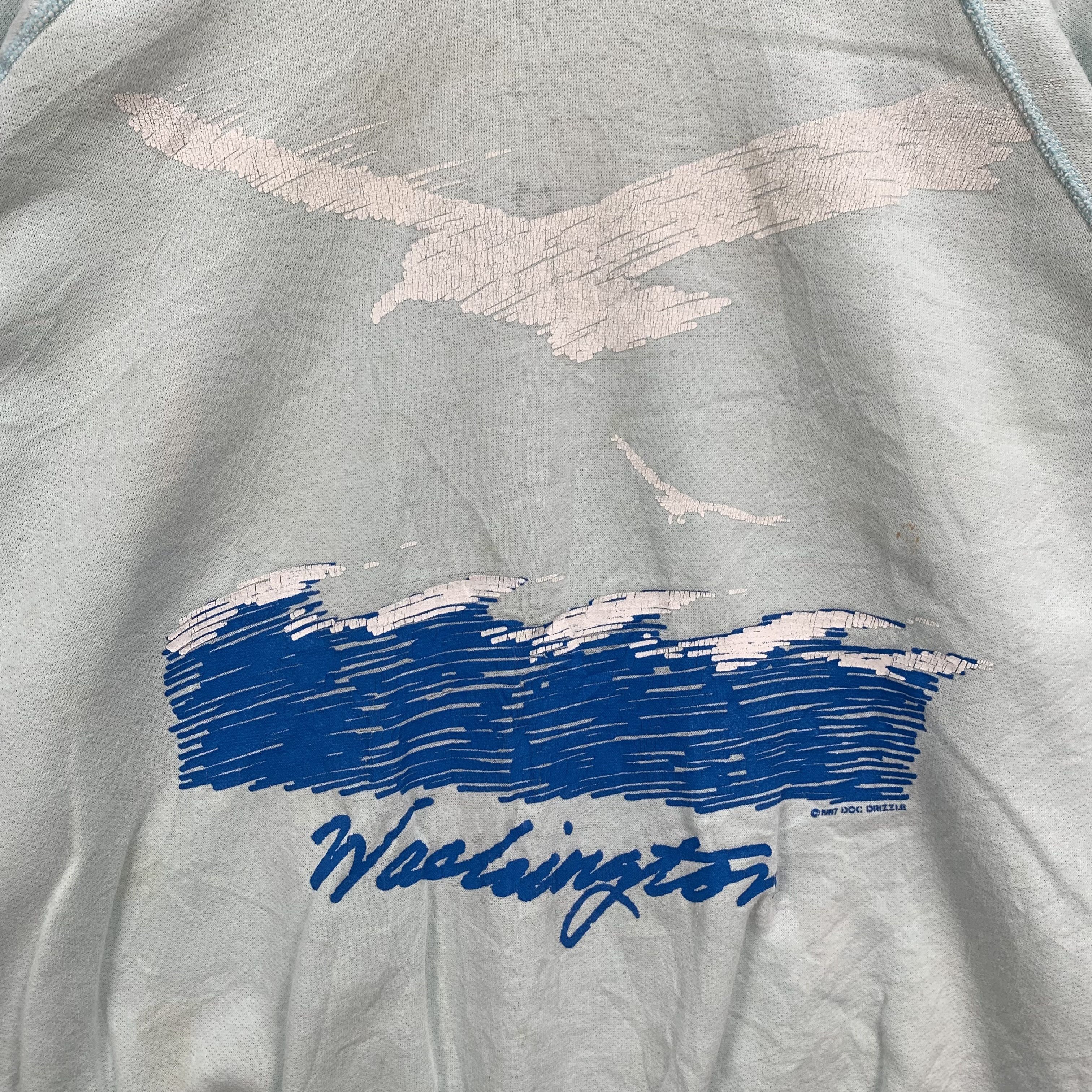Vintage Vintage 1987 Tee Jays Washington Sweatshirts #3733-130 Size US L / EU 52-54 / 3 - 3 Thumbnail