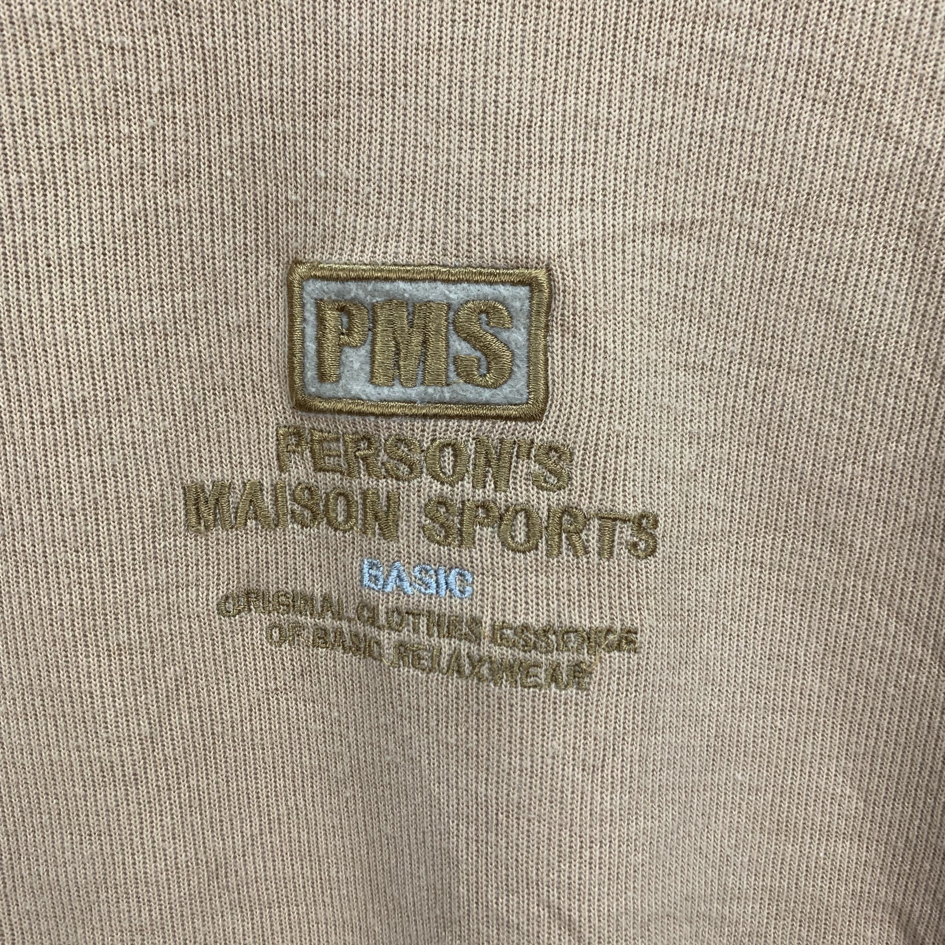 Japanese Brand Person's Maison Sports Centre Logo Sweatshirts #3731-130 Size US M / EU 48-50 / 2 - 3 Thumbnail