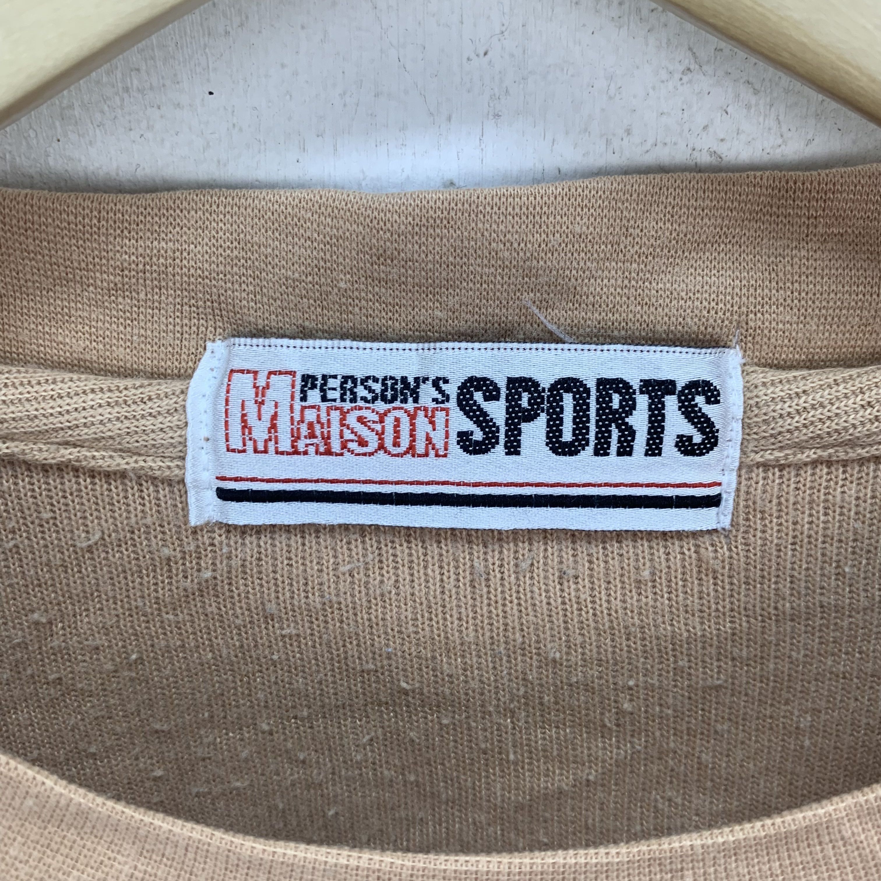 Japanese Brand Person's Maison Sports Centre Logo Sweatshirts #3731-130 Size US M / EU 48-50 / 2 - 6 Thumbnail