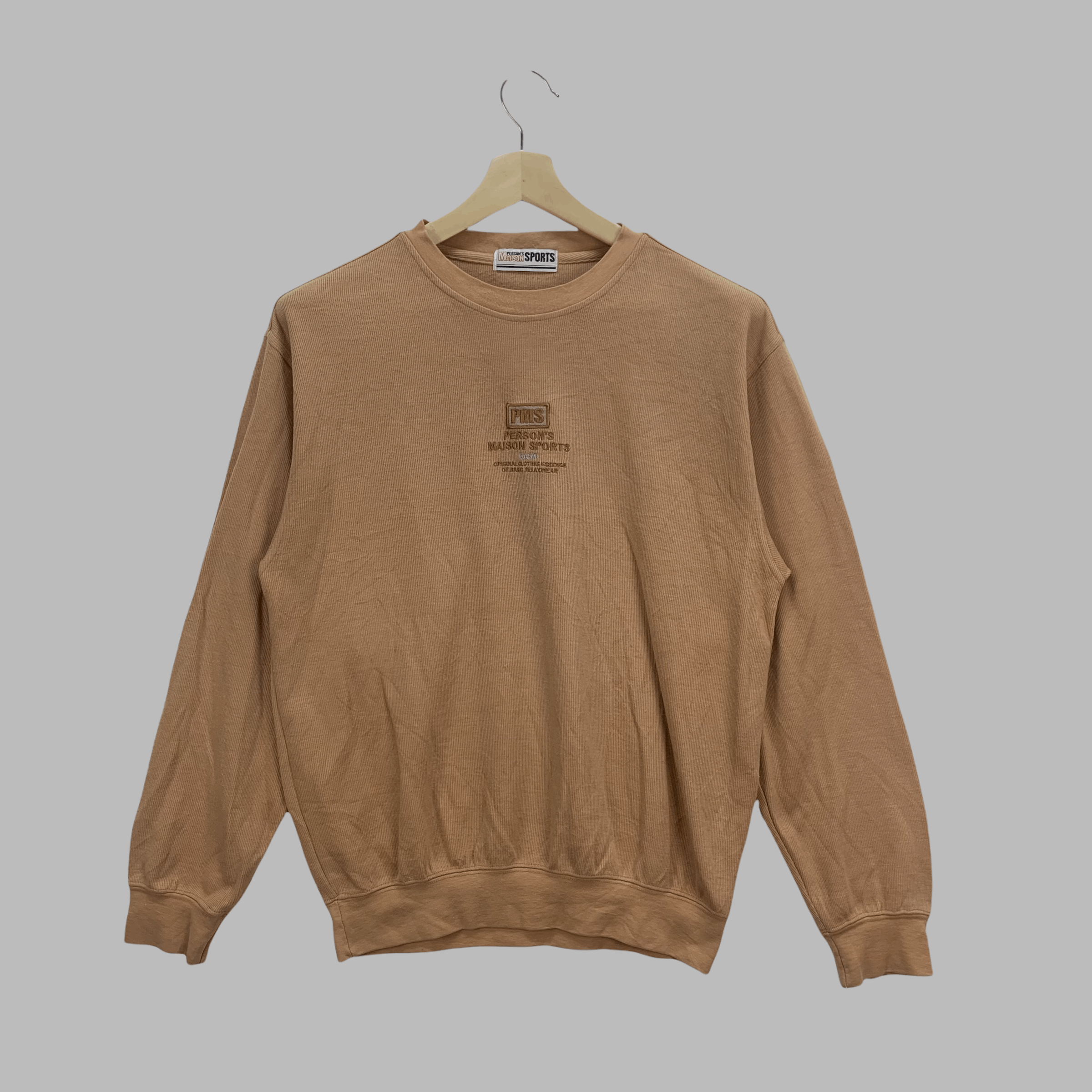 Japanese Brand Person's Maison Sports Centre Logo Sweatshirts #3731-130 Size US M / EU 48-50 / 2 - 1 Thumbnail