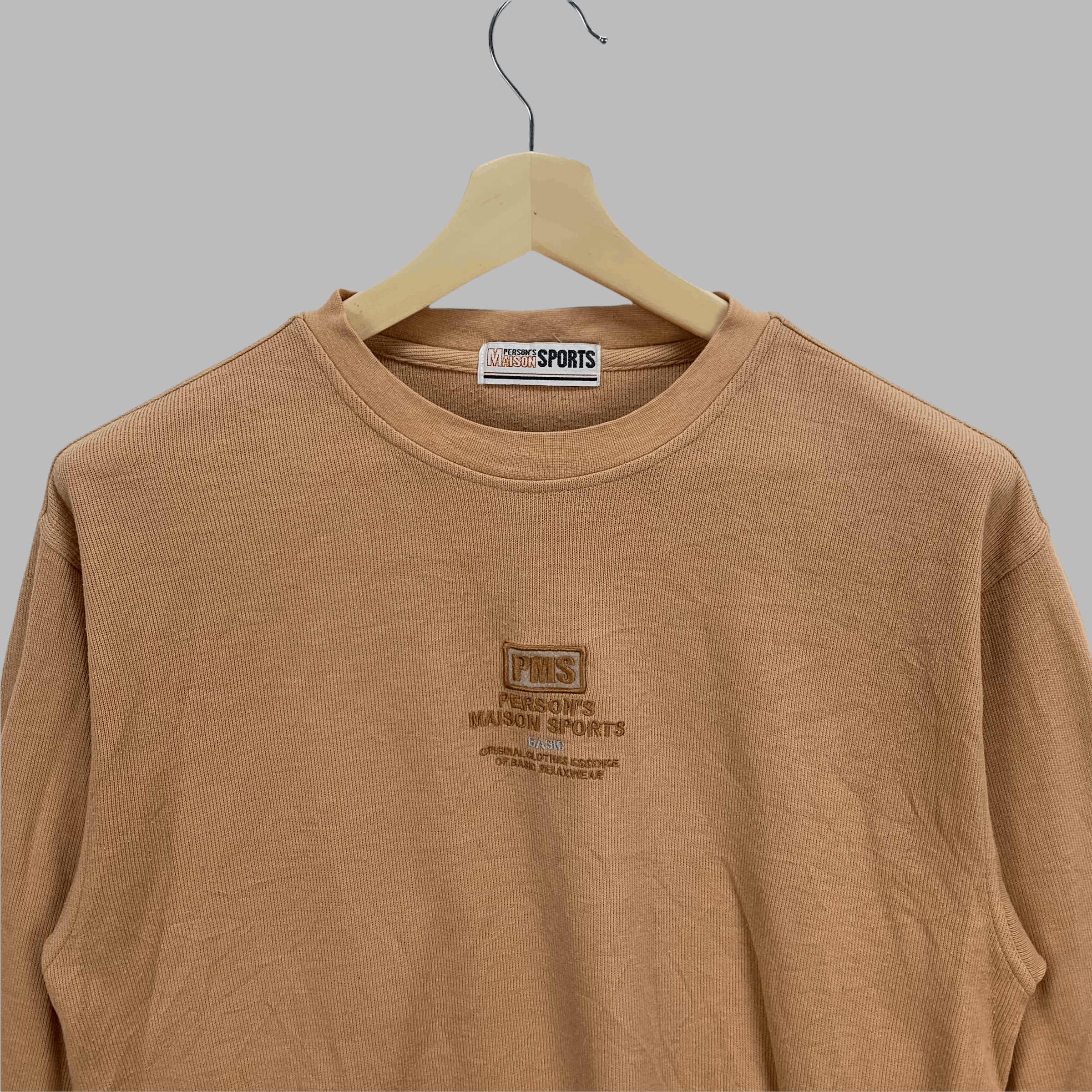Japanese Brand Person's Maison Sports Centre Logo Sweatshirts #3731-130 Size US M / EU 48-50 / 2 - 2 Thumbnail