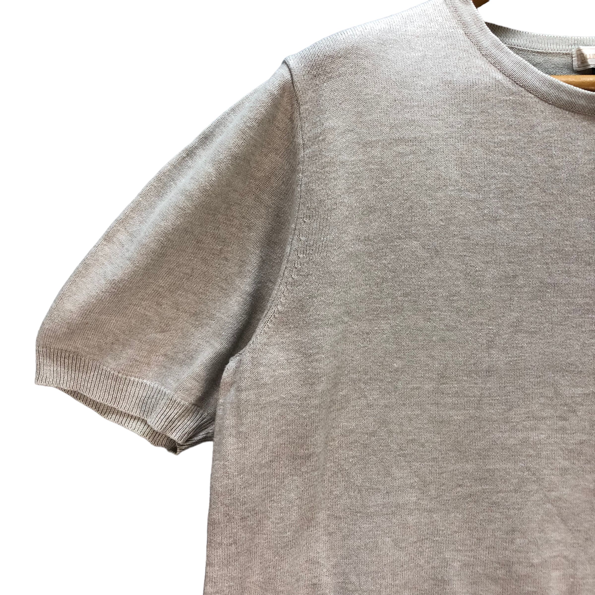 Burberry BURBERRYS' SHORT SLEEVE CROPPED SWEATER #6988-104 Size M / US 6-8 / IT 42-44 - 4 Thumbnail