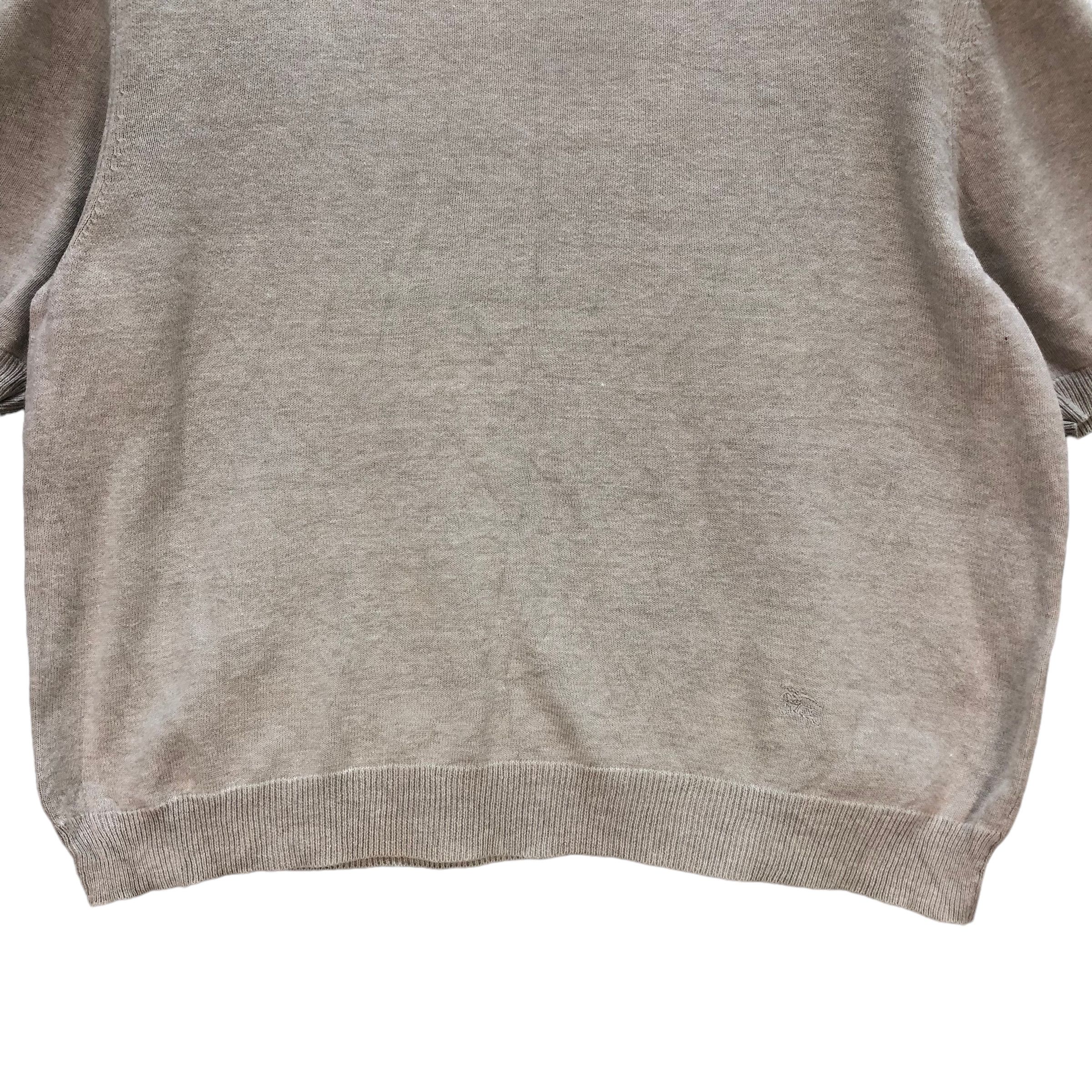 Burberry BURBERRYS' SHORT SLEEVE CROPPED SWEATER #6988-104 Size M / US 6-8 / IT 42-44 - 3 Thumbnail