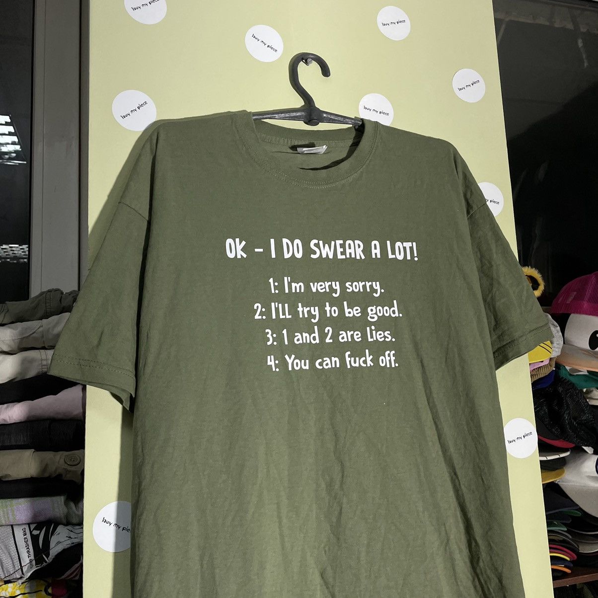 Vintage Vintage Y2K Graphic Tee Sun Faded Streetwear Punk Sage L Size US L / EU 52-54 / 3 - 4 Thumbnail