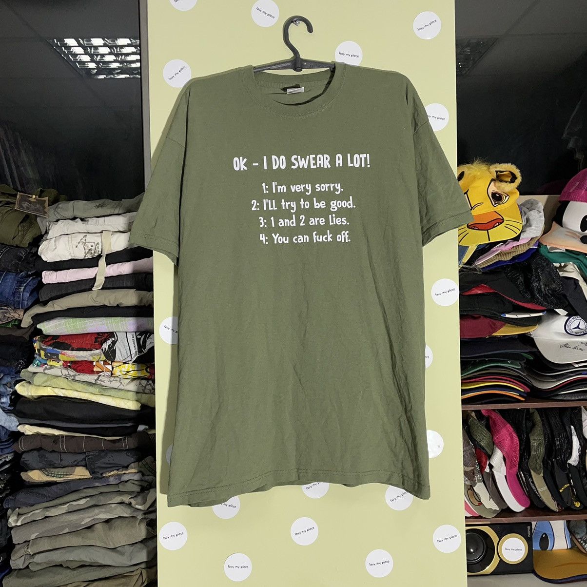 Vintage Vintage Y2K Graphic Tee Sun Faded Streetwear Punk Sage L Size US L / EU 52-54 / 3 - 1 Thumbnail