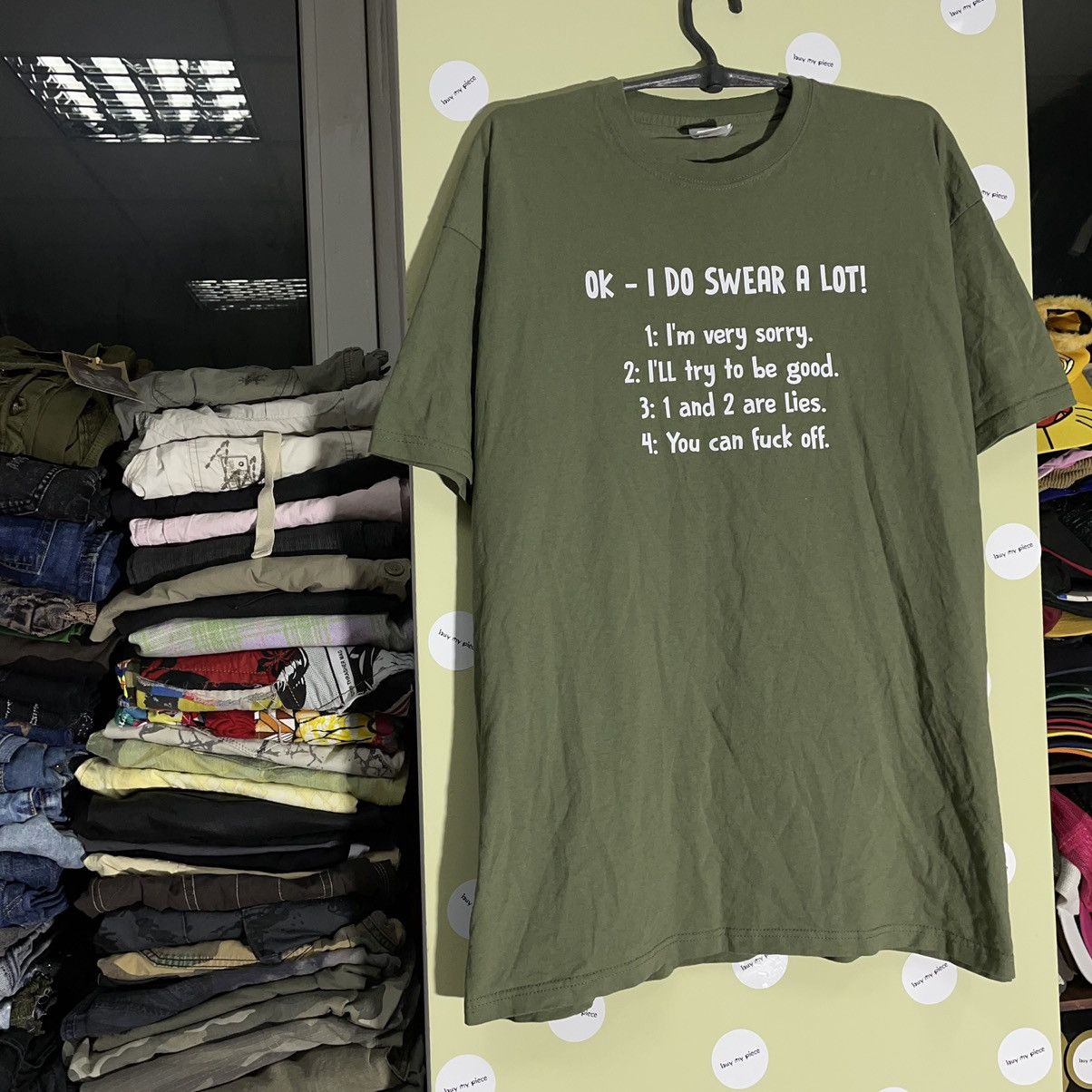 Vintage Vintage Y2K Graphic Tee Sun Faded Streetwear Punk Sage L Size US L / EU 52-54 / 3 - 3 Thumbnail