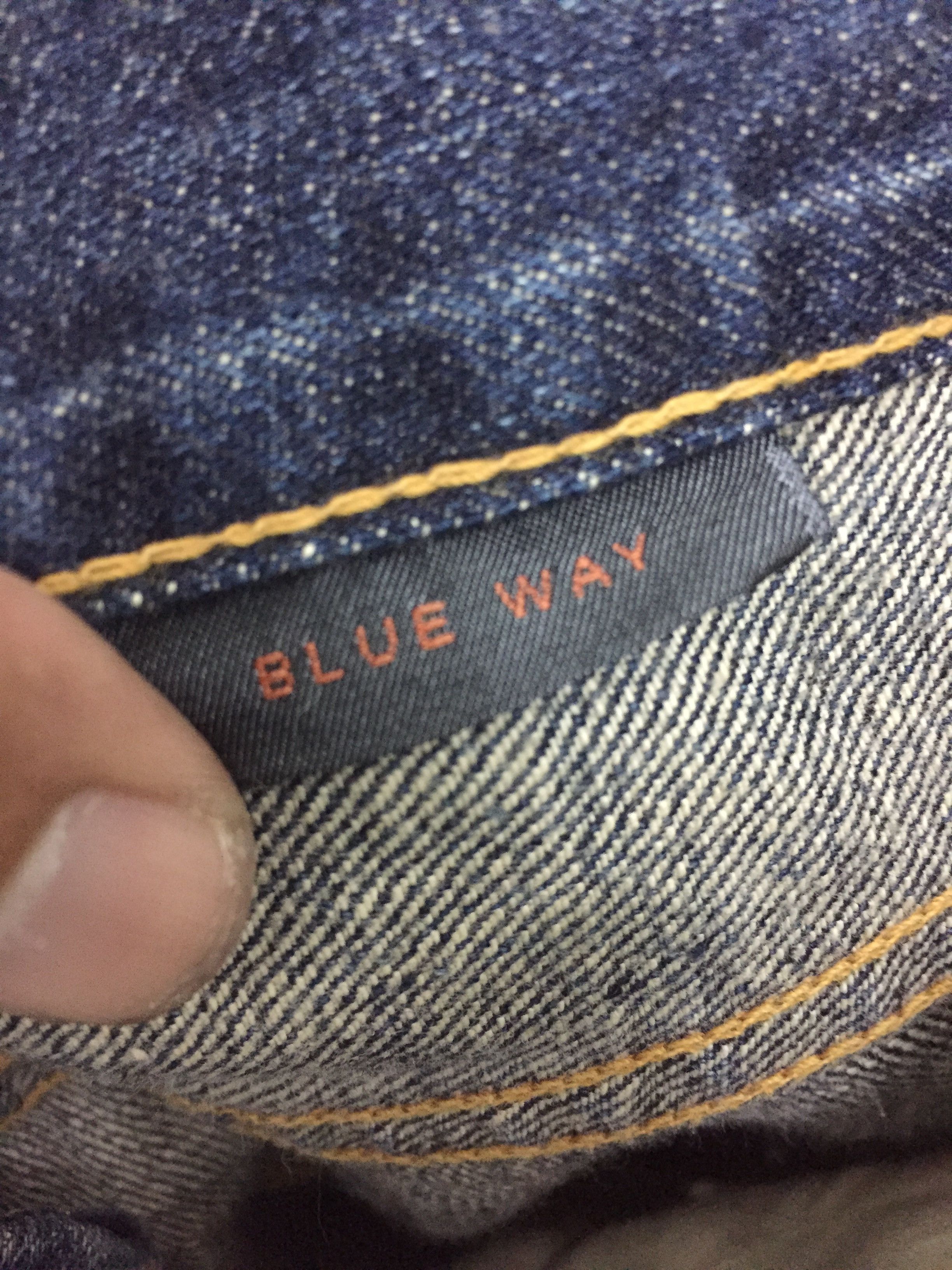 Japanese Brand Distressed Blue Way Japan Denim pants Size US 33 - 14 Thumbnail