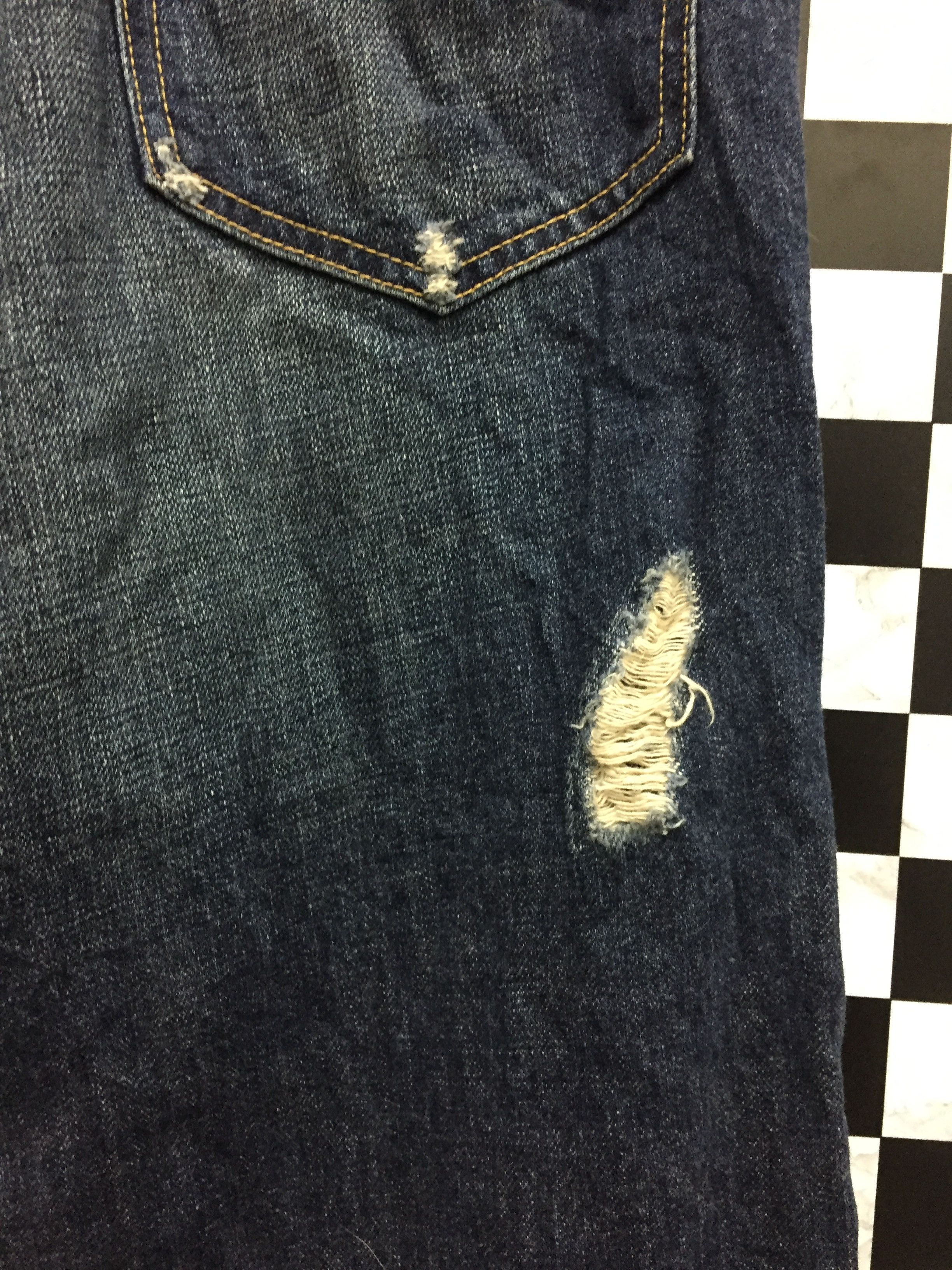 Japanese Brand Distressed Blue Way Japan Denim pants Size US 33 - 10 Thumbnail