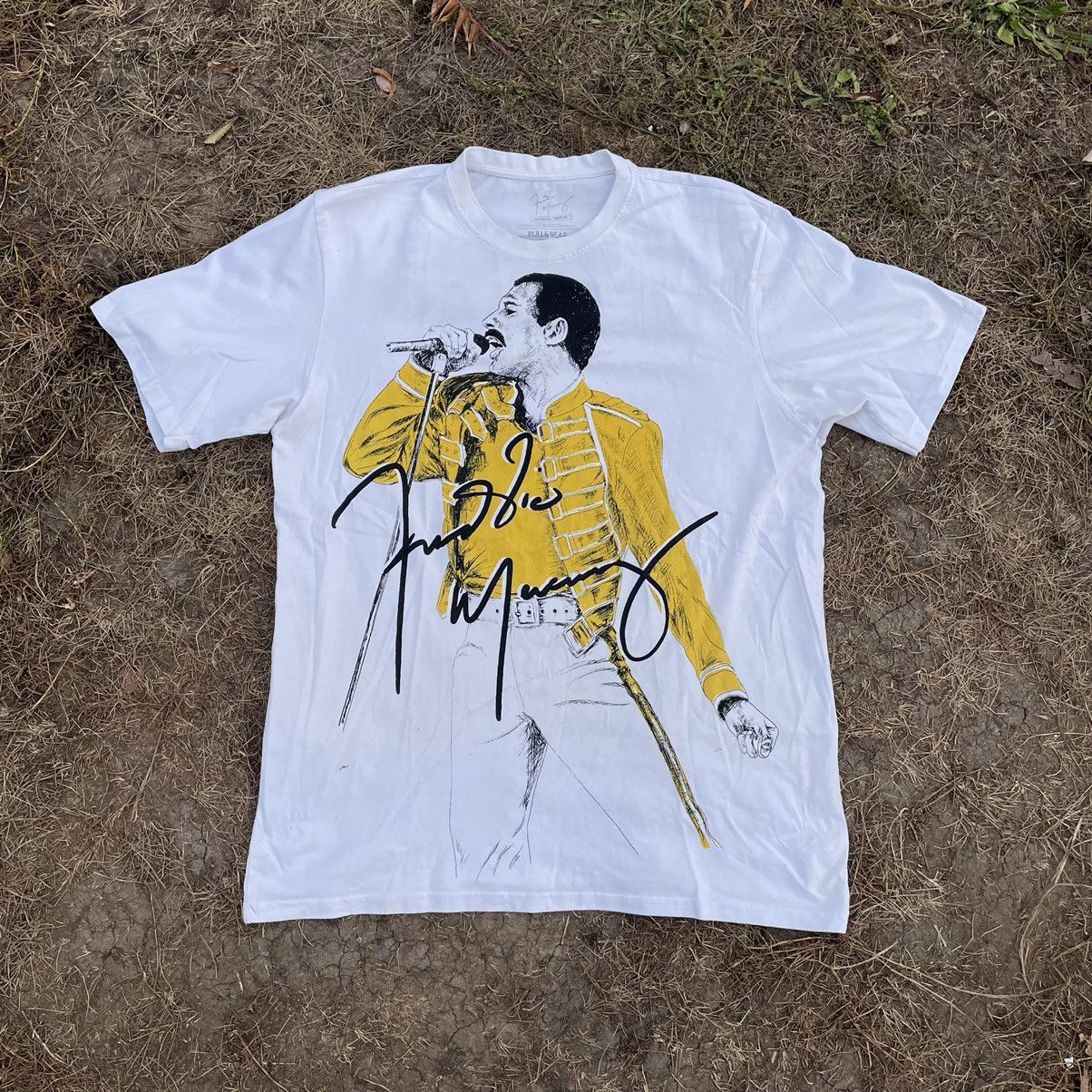 Vintage Vintage 90s Freddie Mercury Graphic Tee Band Streetwear XL Size US XL / EU 56 / 4 - 1 Thumbnail