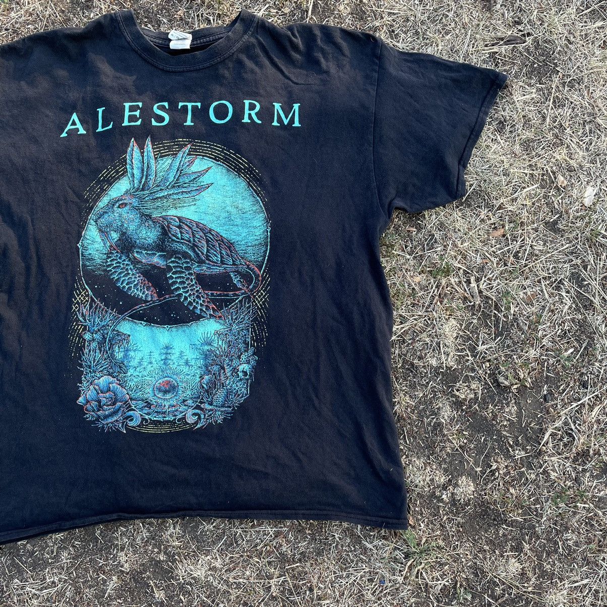 Vintage Vintage Y2K Alestorm Faded Black Graphic Band Tee Skate XL Size US XL / EU 56 / 4 - 2 Thumbnail
