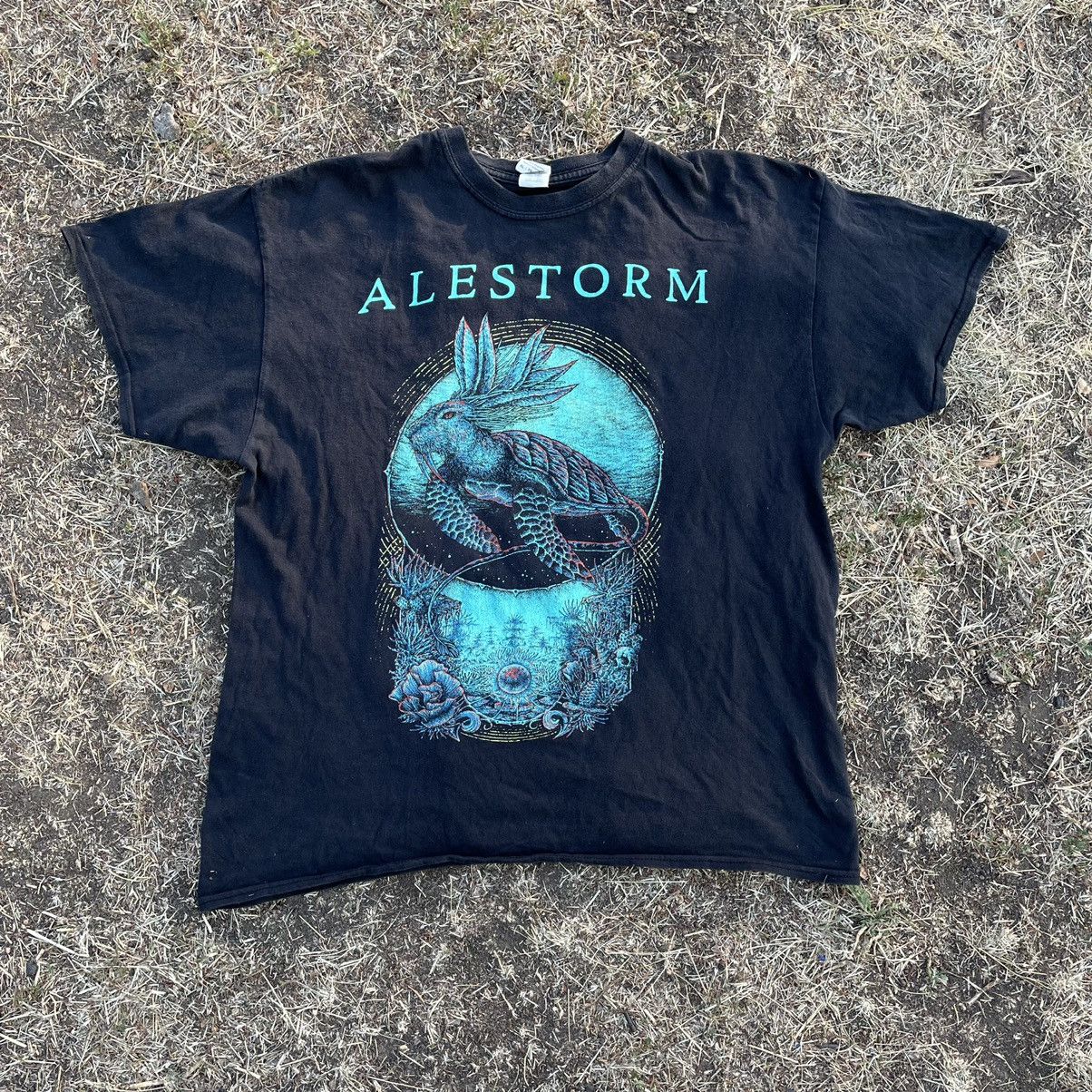 Vintage Vintage Y2K Alestorm Faded Black Graphic Band Tee Skate XL Size US XL / EU 56 / 4 - 1 Thumbnail