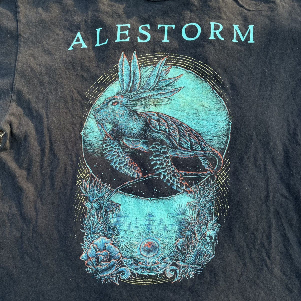 Vintage Vintage Y2K Alestorm Faded Black Graphic Band Tee Skate XL Size US XL / EU 56 / 4 - 4 Thumbnail