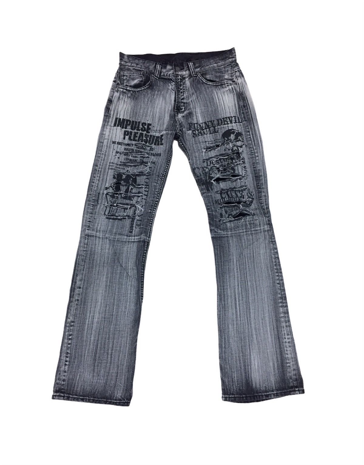 Other Distressed Devil Skull Jeans Size US 31 - 1 Thumbnail