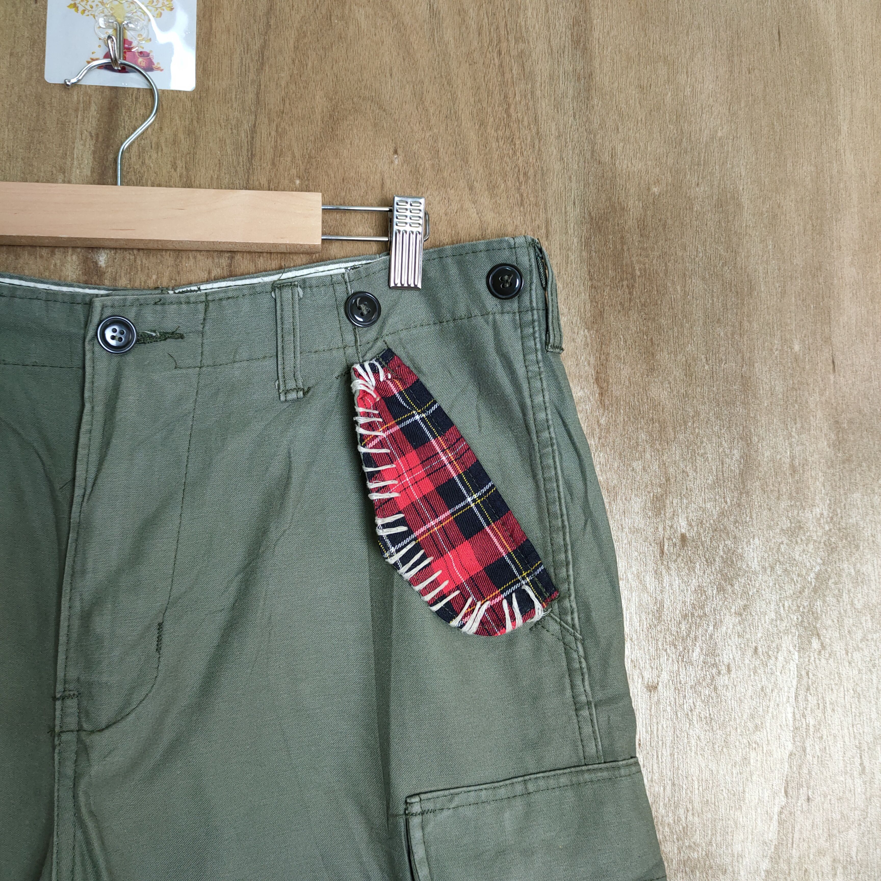 Vintage R.E.R.E MILITARY CARGO PANTS KAPITAL STYLE Size US 34 / EU 50 - 6 Thumbnail