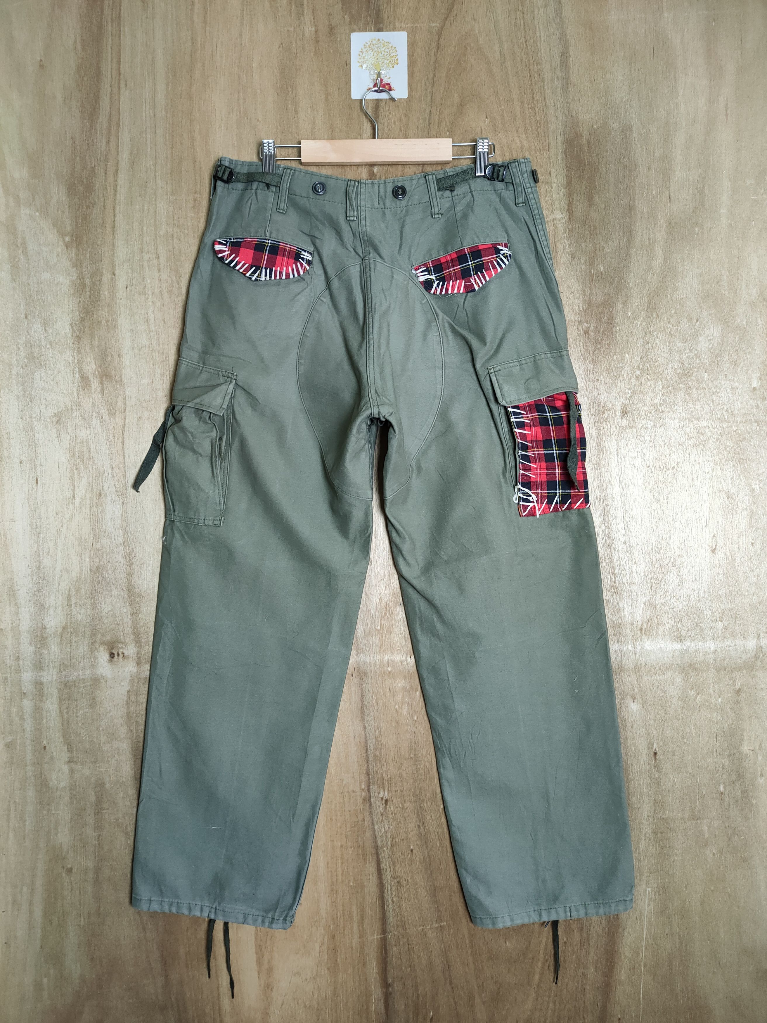 Vintage R.E.R.E MILITARY CARGO PANTS KAPITAL STYLE Size US 34 / EU 50 - 2 Thumbnail