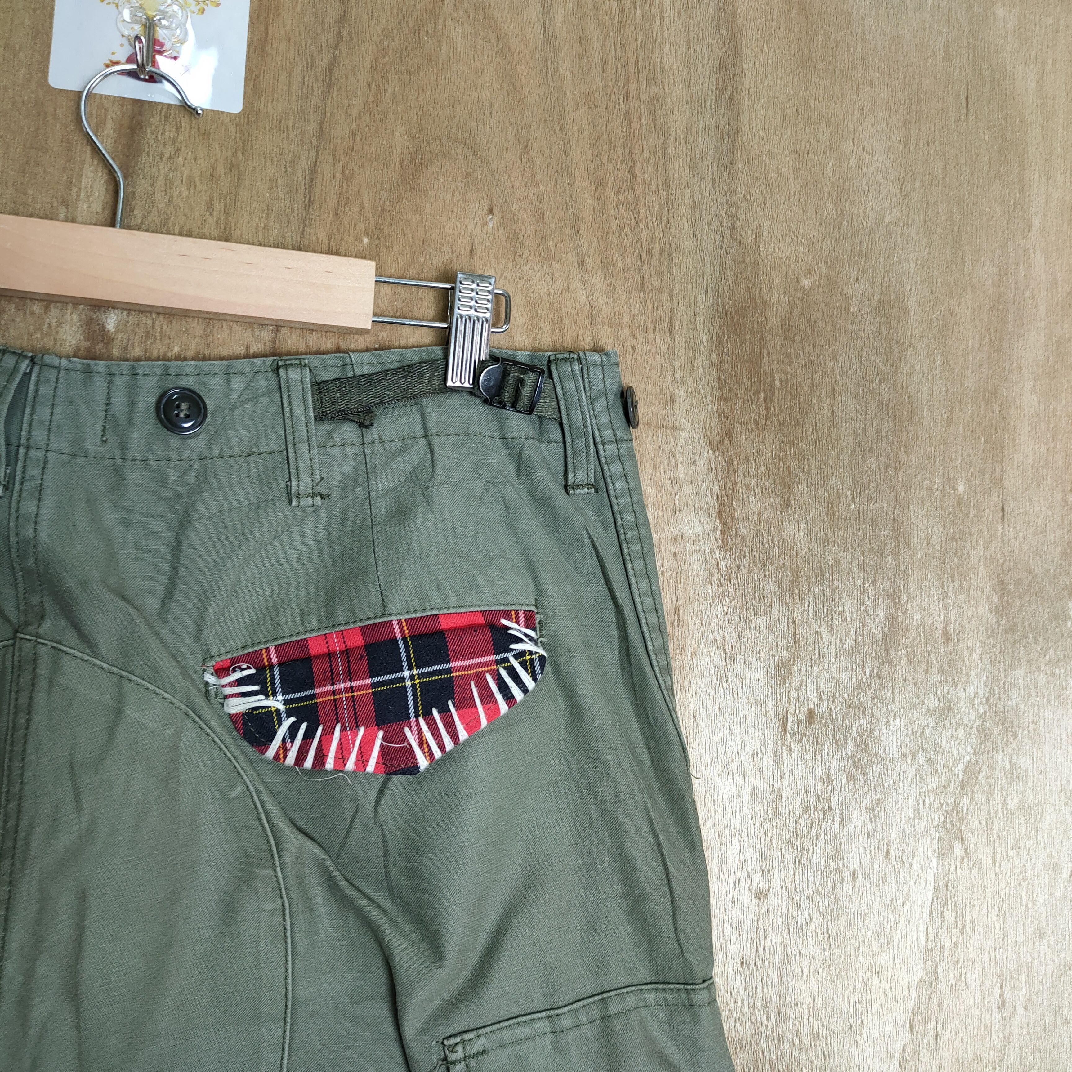 Vintage R.E.R.E MILITARY CARGO PANTS KAPITAL STYLE Size US 34 / EU 50 - 13 Thumbnail