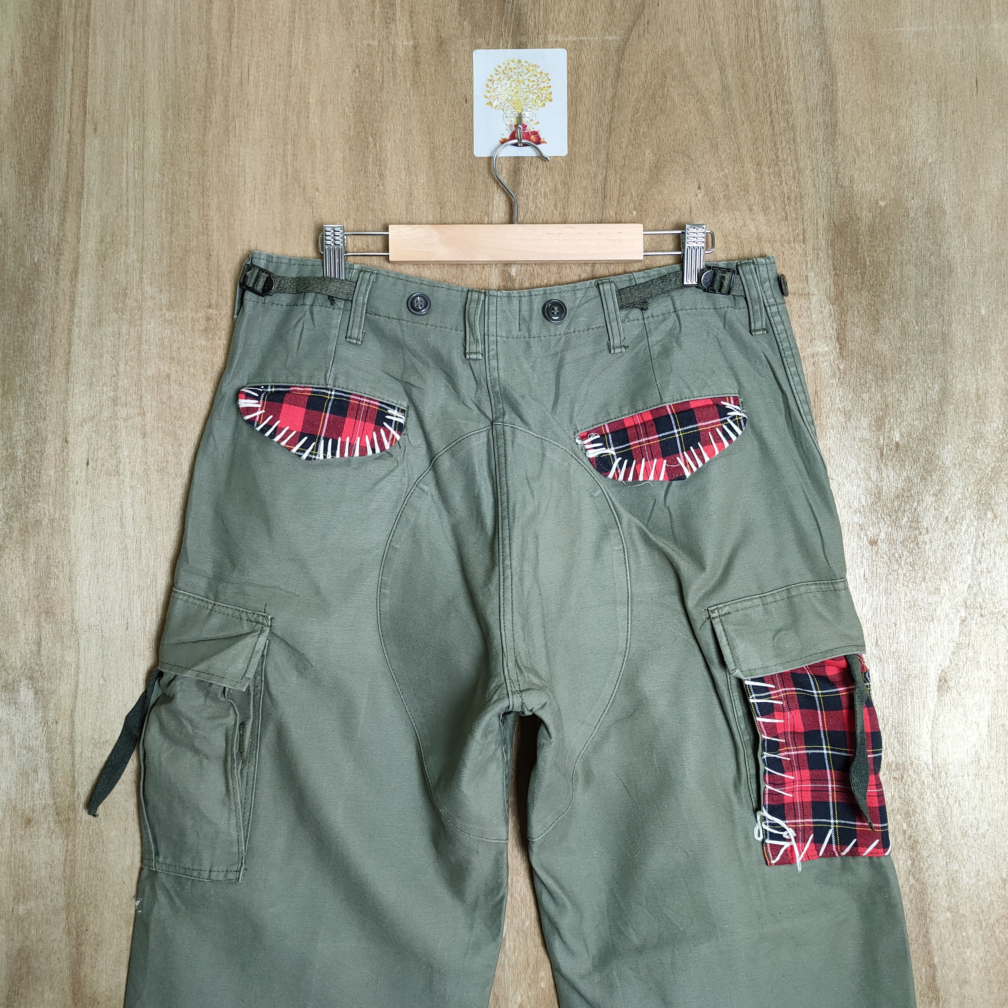 Vintage R.E.R.E MILITARY CARGO PANTS KAPITAL STYLE Size US 34 / EU 50 - 9 Thumbnail