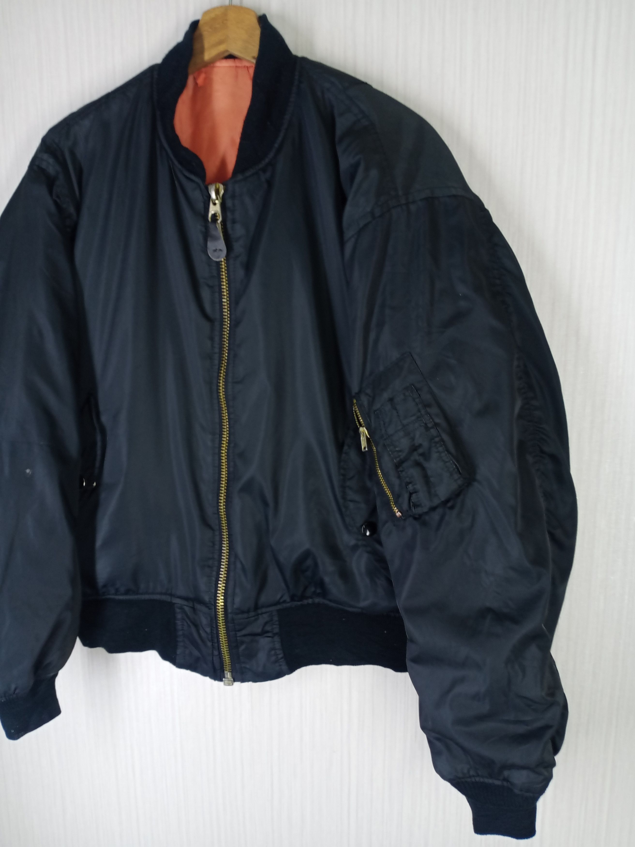 Naval Clothing Factory Rare Vintage Us Navy Naval Air Force Bomber Jacket Size US L / EU 52-54 / 3 - 3 Thumbnail