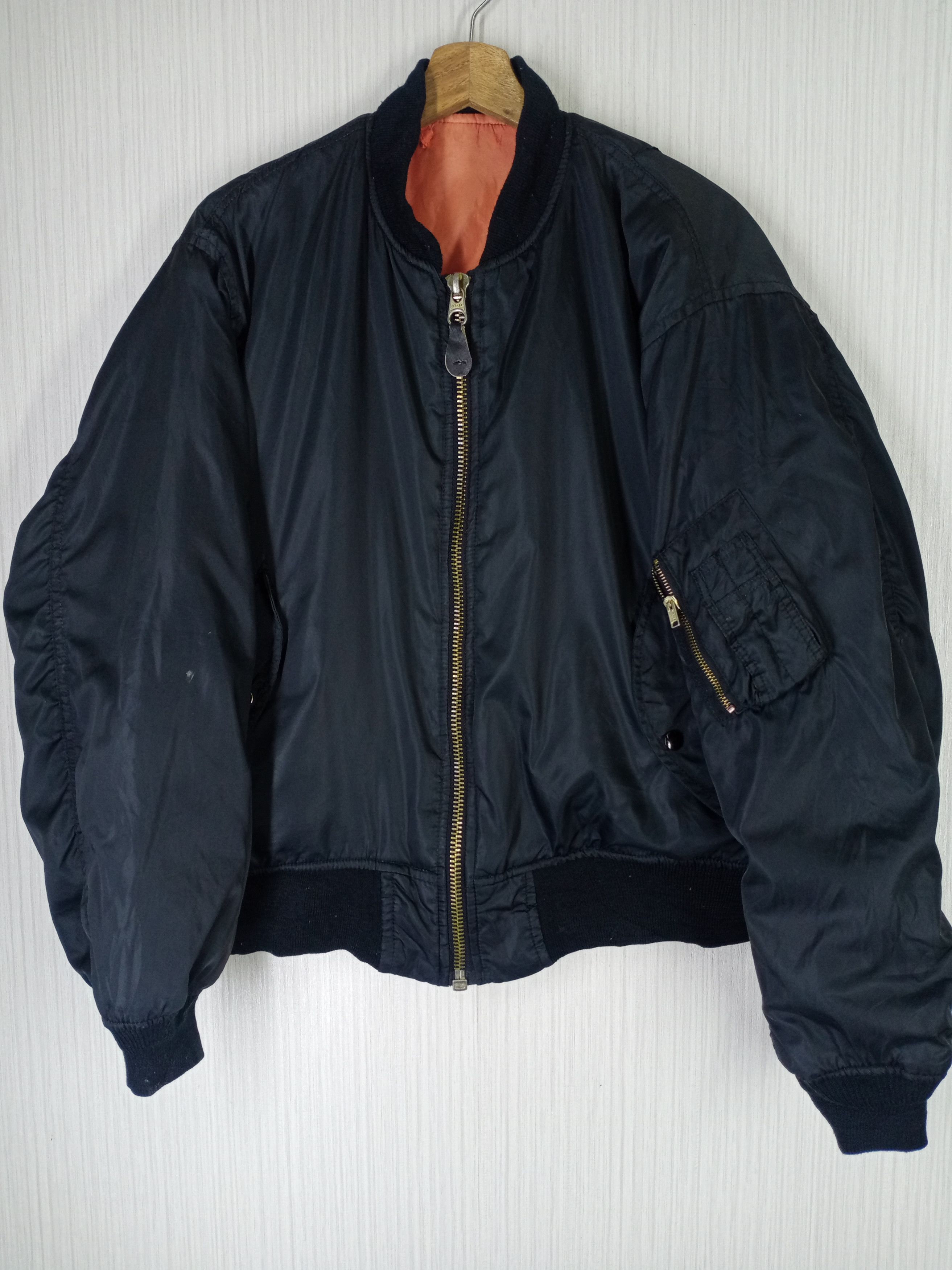 Naval Clothing Factory Rare Vintage Us Navy Naval Air Force Bomber Jacket Size US L / EU 52-54 / 3 - 2 Thumbnail