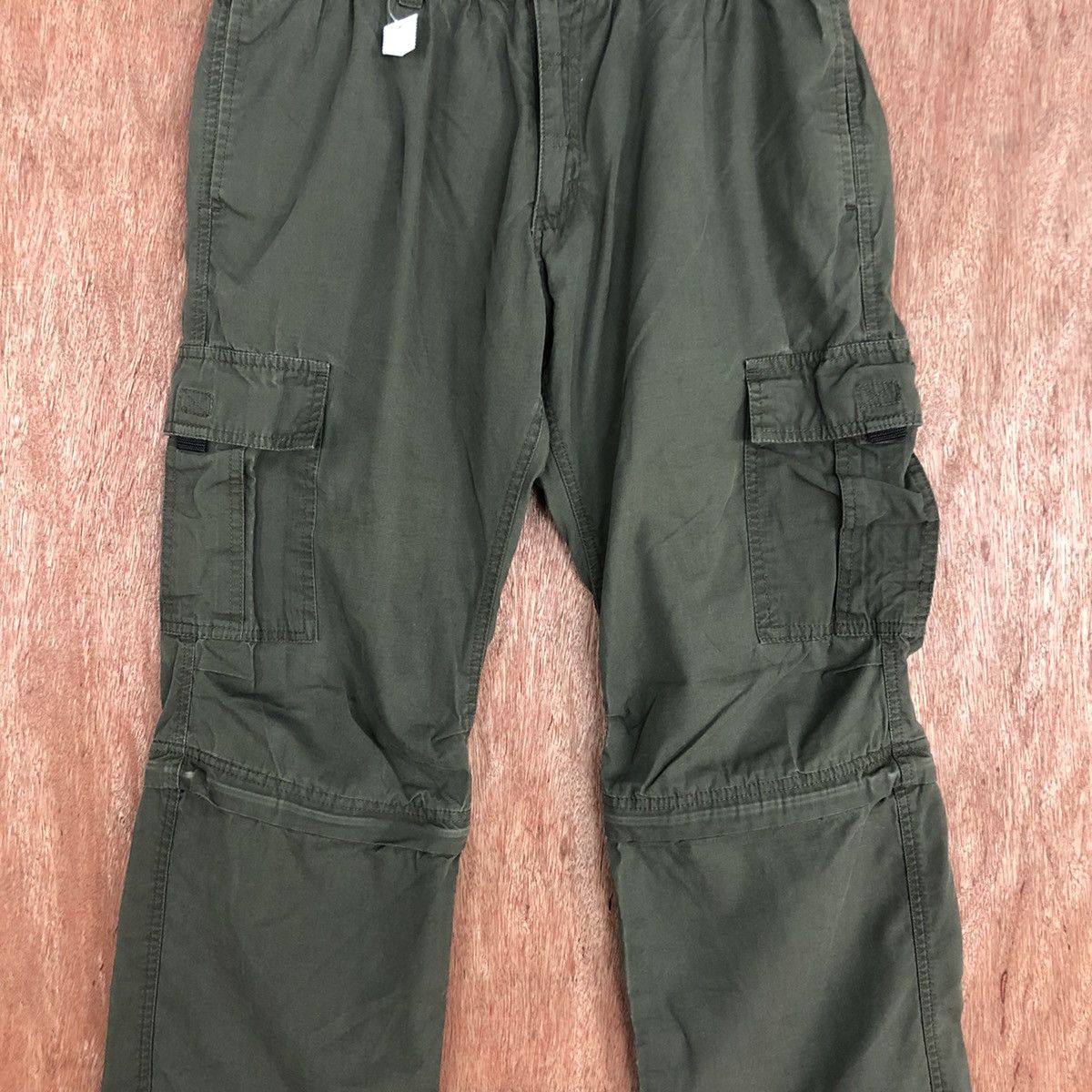 Japanese Brand DLL Japan Green Multipocket utility Cargo Pants #2145 Size US 33 - 4 Thumbnail