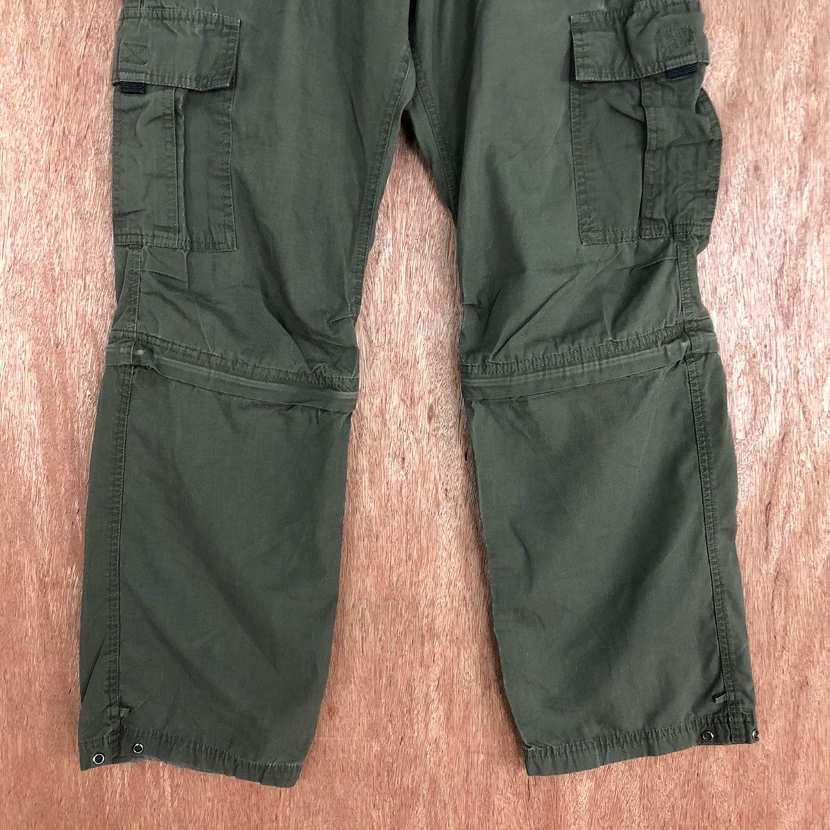 Japanese Brand DLL Japan Green Multipocket utility Cargo Pants #2145 Size US 33 - 3 Thumbnail